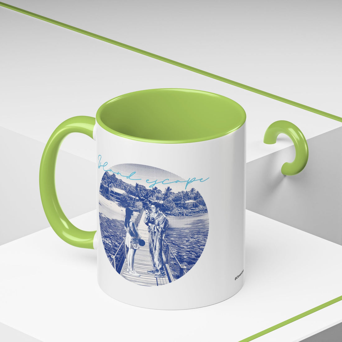 Island Escape Travel Mug - Tropical Beach Coffee Cup for Travelers