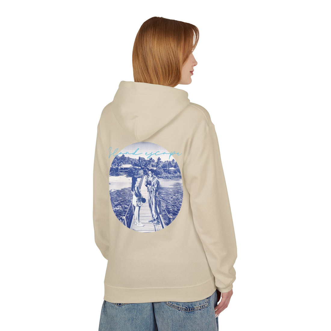Tropical Vacation Hoodie | Romantic Beach Travel Graphic Sweatshirt