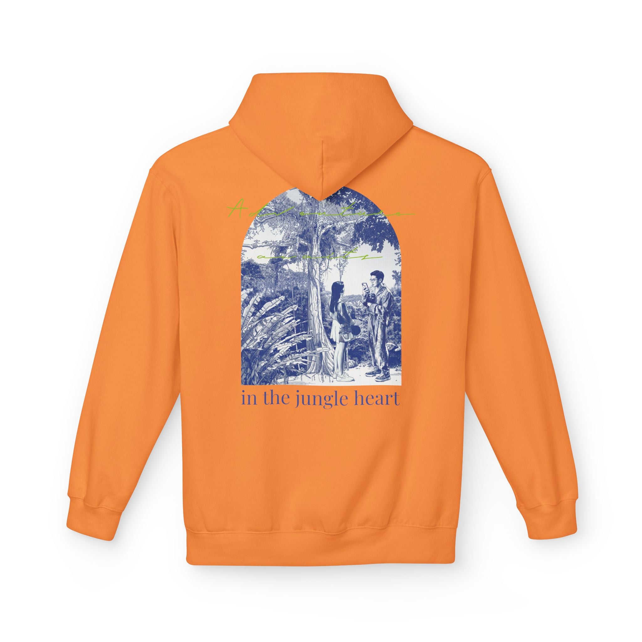 Jungle Adventure Hoodie – Vintage Tropical Travel Graphic Pullover Sweatshirt