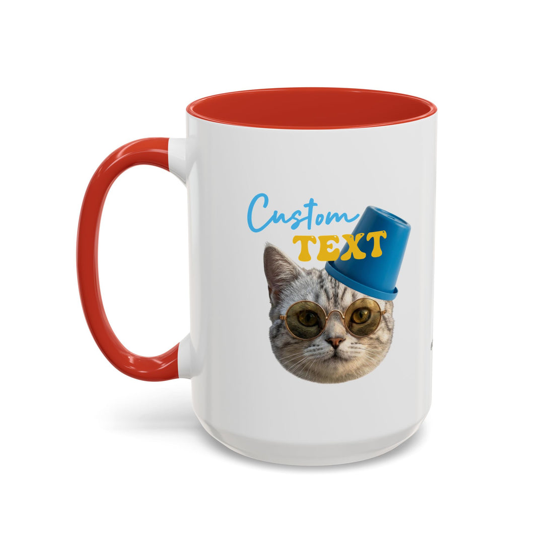 Funny Summer Cat Mug | Personalized Beach Cat Coffee Cup With Custom Text