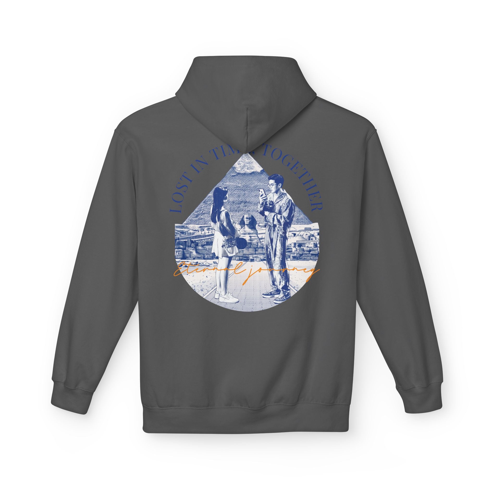 Vintage Travel Hoodie | Couple Landmark Graphic Sweatshirt