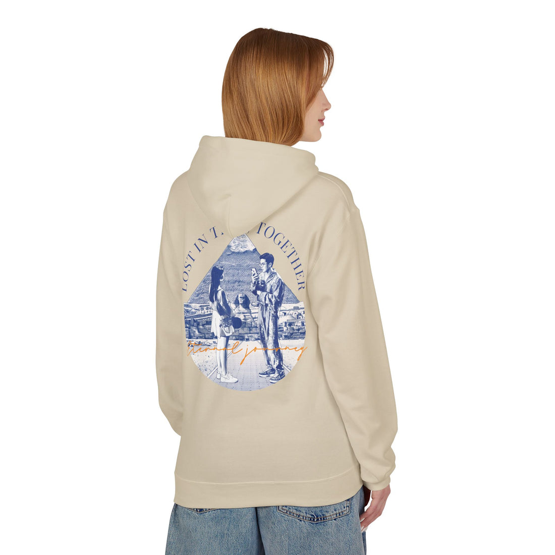 Vintage Travel Hoodie | Couple Landmark Graphic Sweatshirt