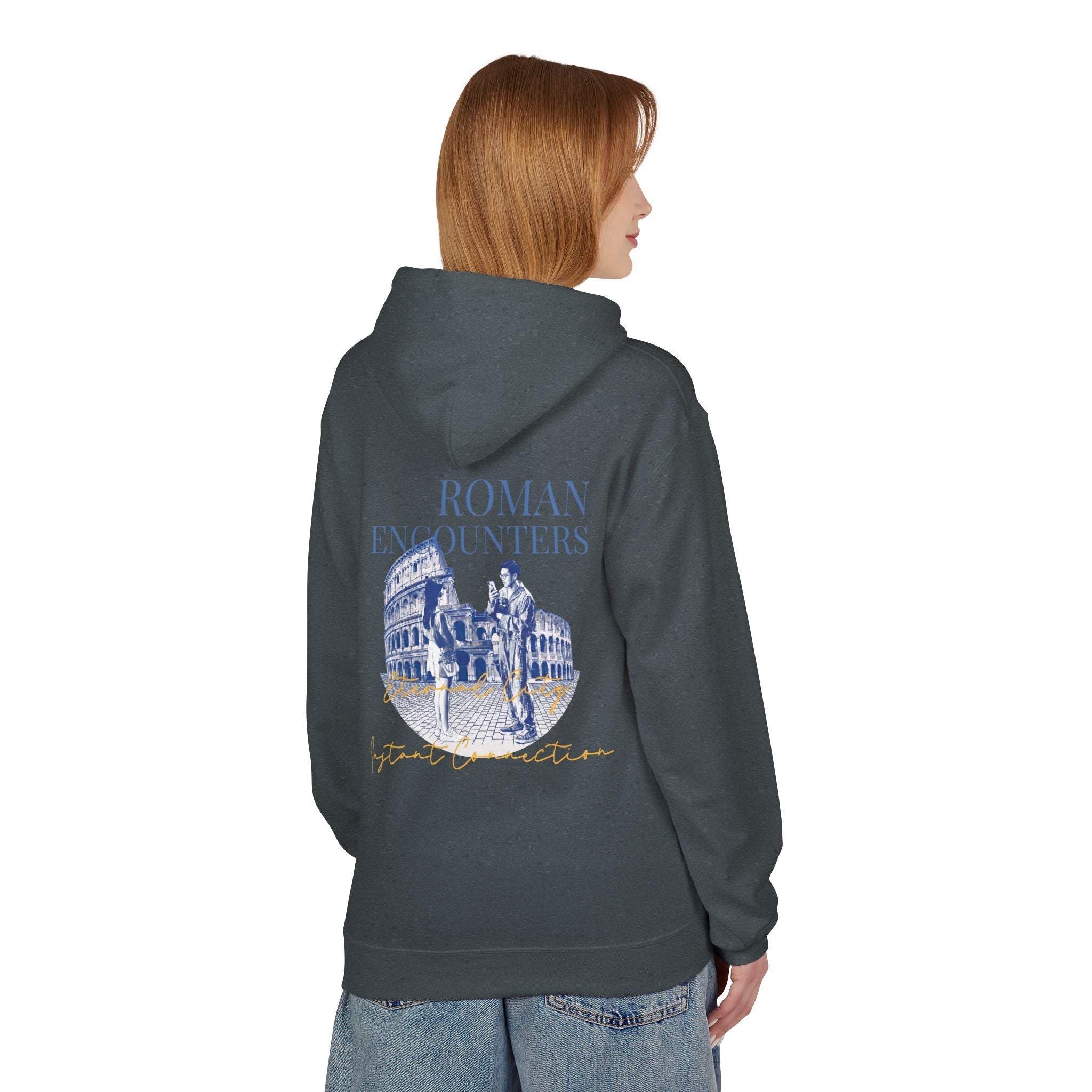 Roman Encounters Hoodie | Colosseum Travel Landmark Sweatshirt