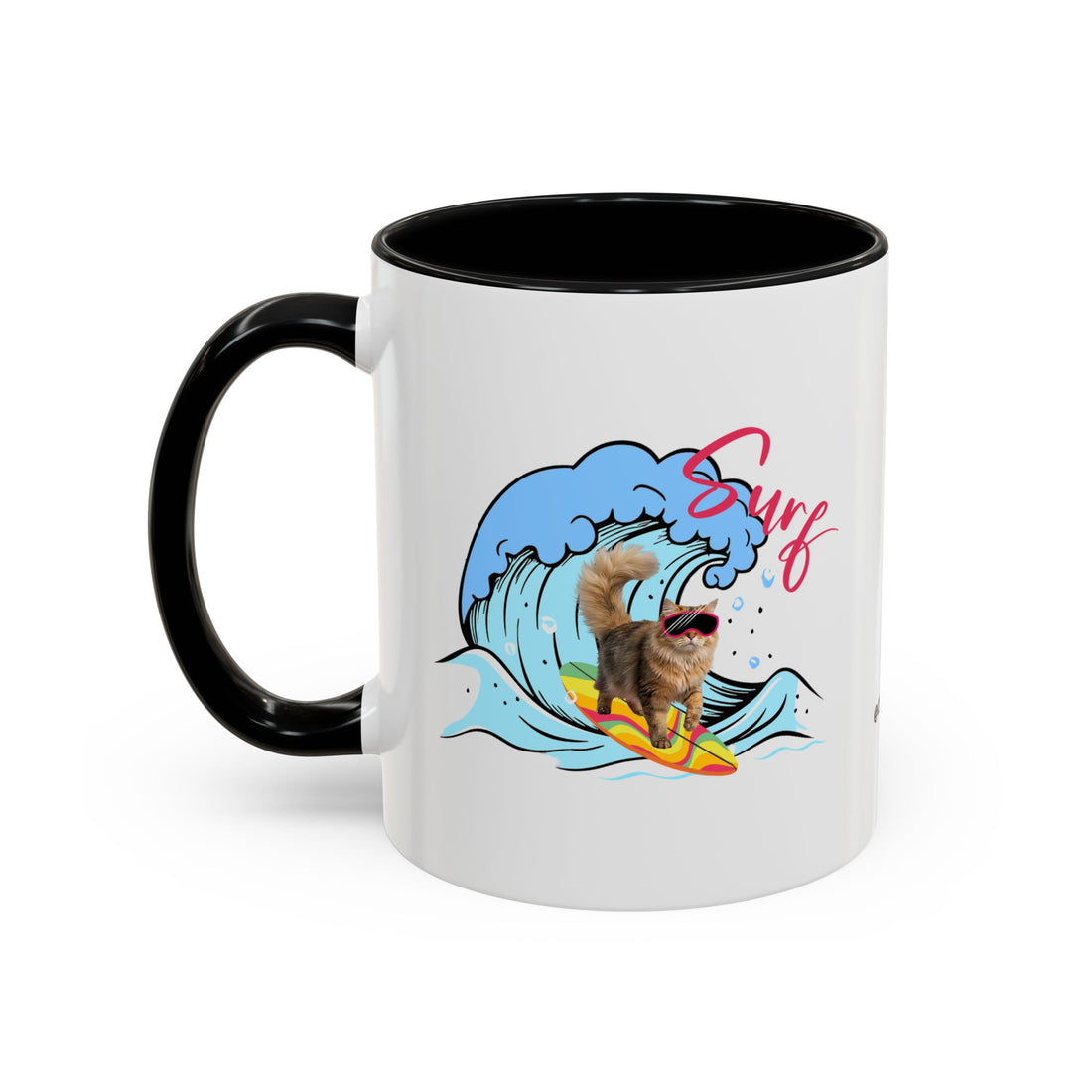 Summer Diving Dog Mug | Personalized Dog Photo Coffee Cup With Custom Text