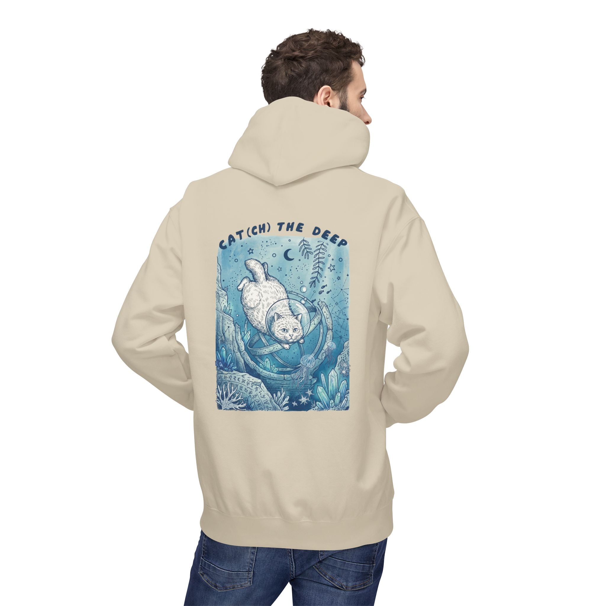 Cat Deep Sea Adventure Hoodie | Vintage Ocean Explorer Graphic Sweatshirt