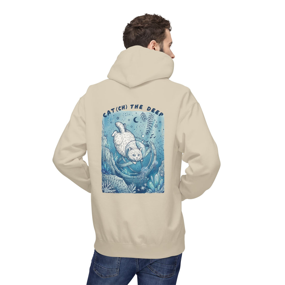 Cat Deep Sea Adventure Hoodie | Vintage Ocean Explorer Graphic Sweatshirt