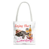 Summer Cat Tote Bag | Personalized Cat Photo Canvas Bag