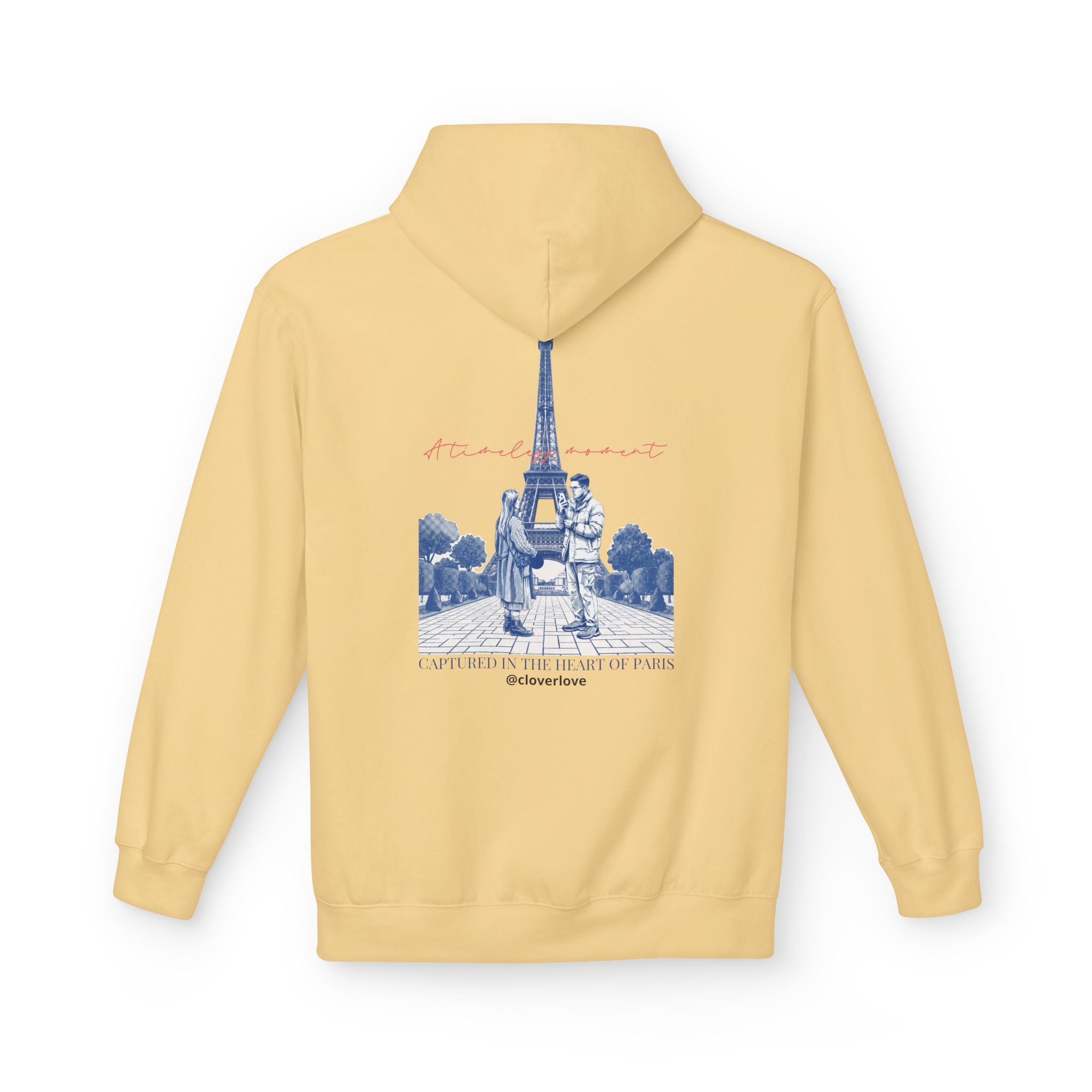 Paris Eiffelturm Hoodie | Romantisches Reise-Grafik-Sweatshirt