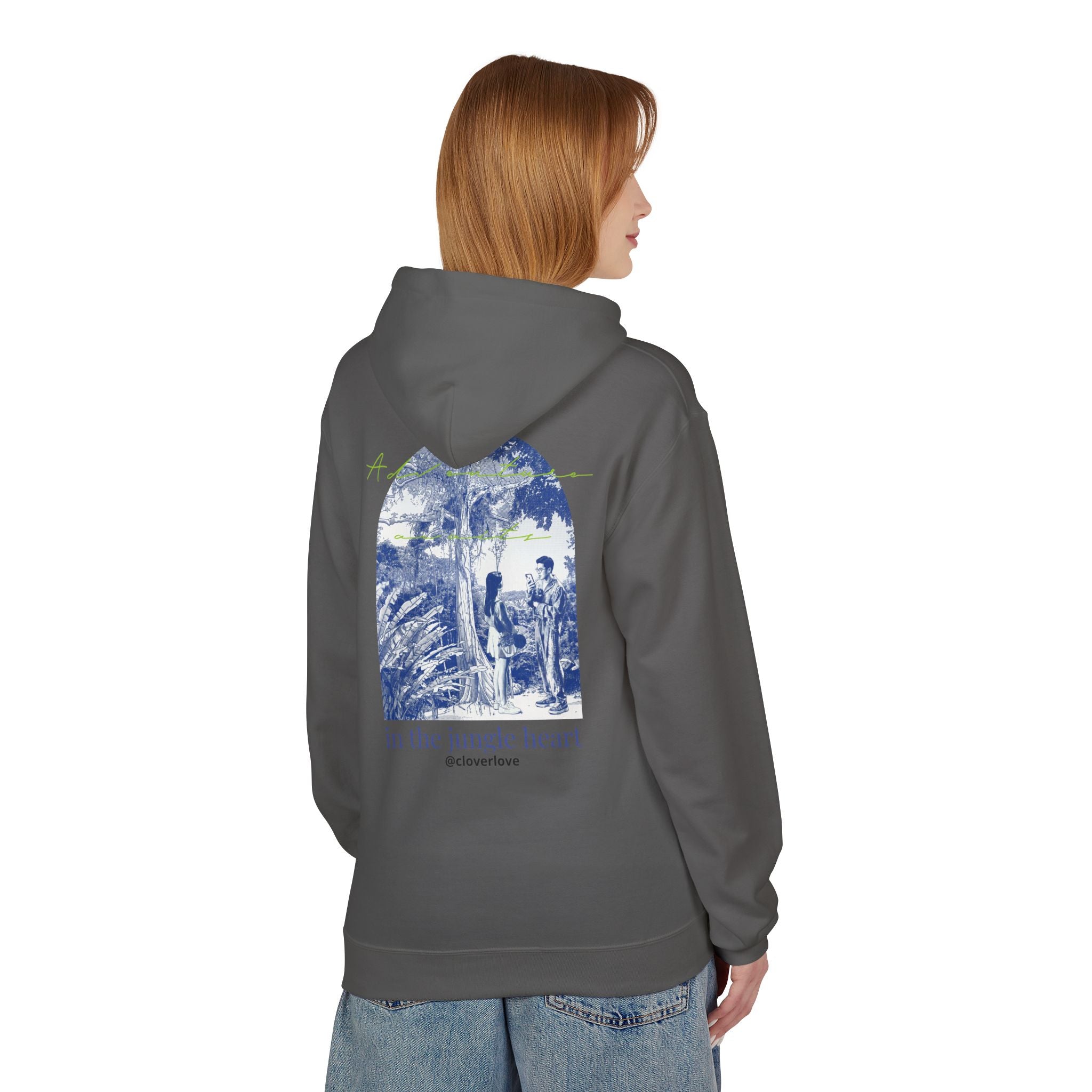Dschungel-Abenteuer Hoodie – Vintage Tropical Travel Grafik Pullover Sweatshirt