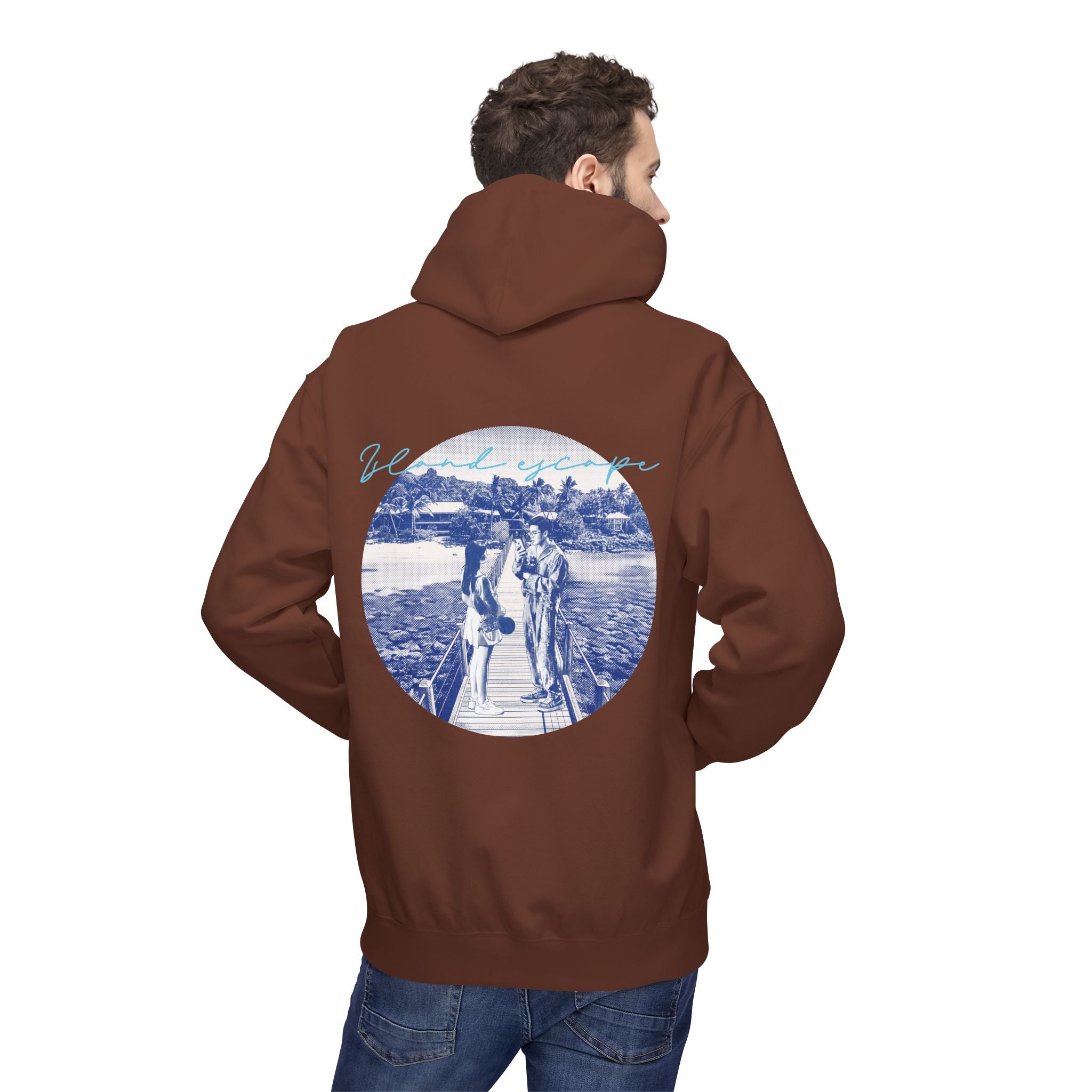 Tropical Vacation Hoodie | Romantic Beach Travel Graphic Sweatshirt
