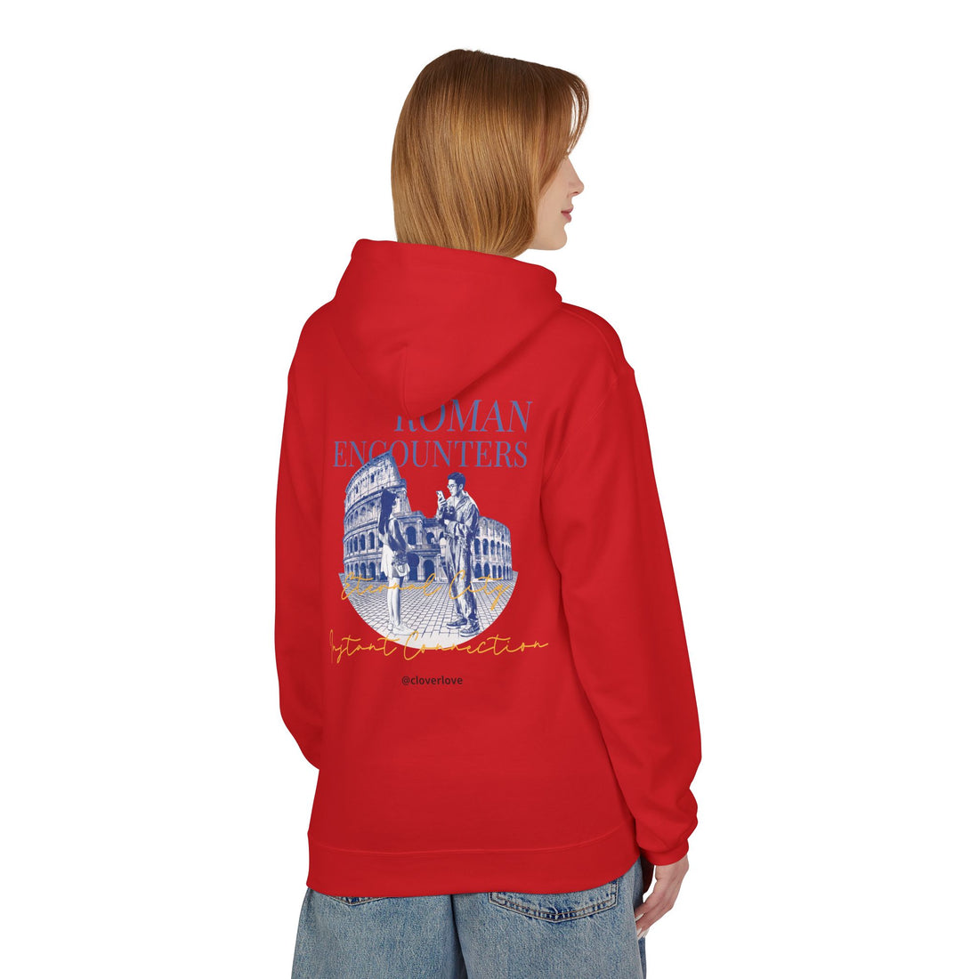Kapuzenpullover „Römische Begegnungen“ | Kolosseum Reise-Wahrzeichen Sweatshirt