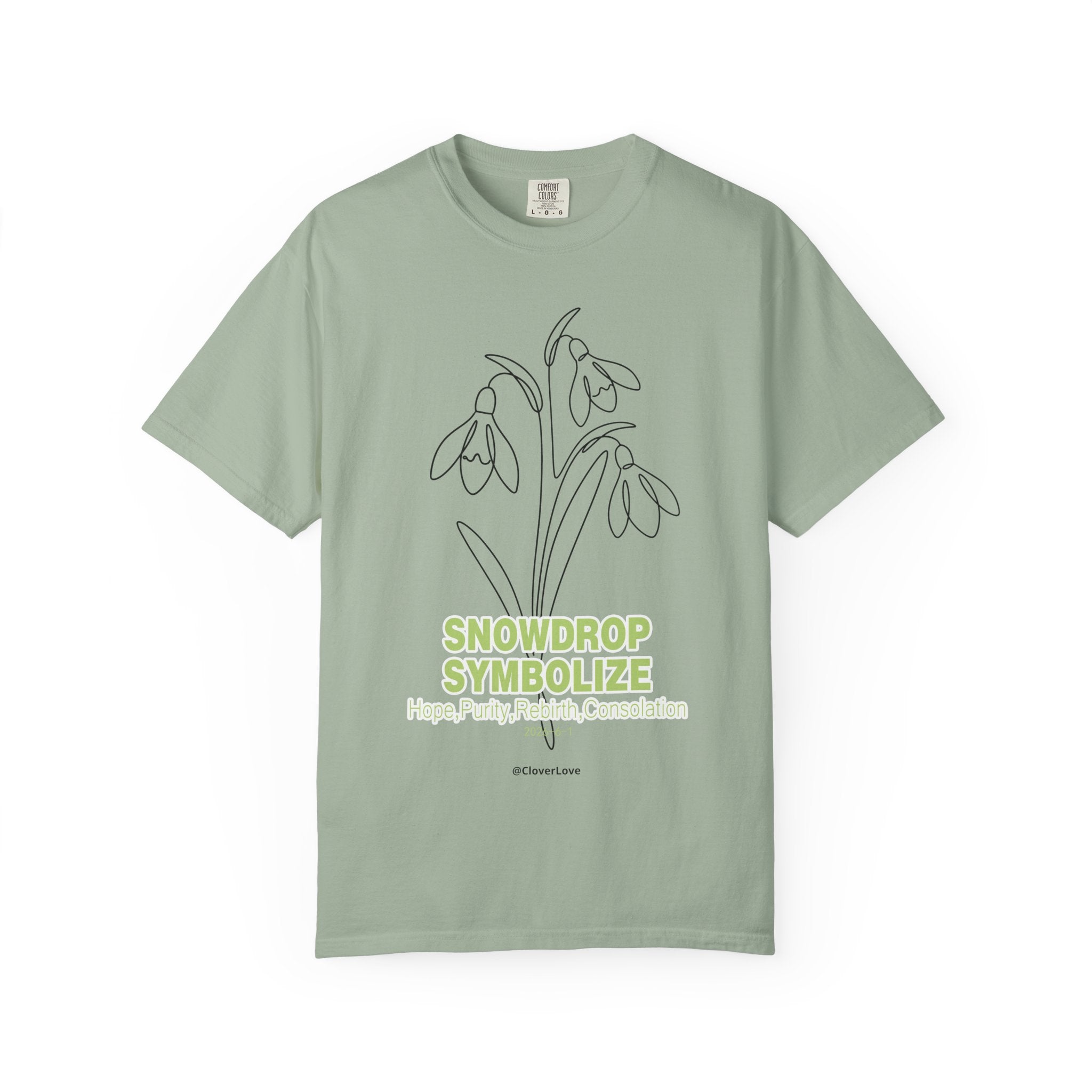 Snowdrop Flower T-Shirt - Botanical Shirt for Flower Lovers