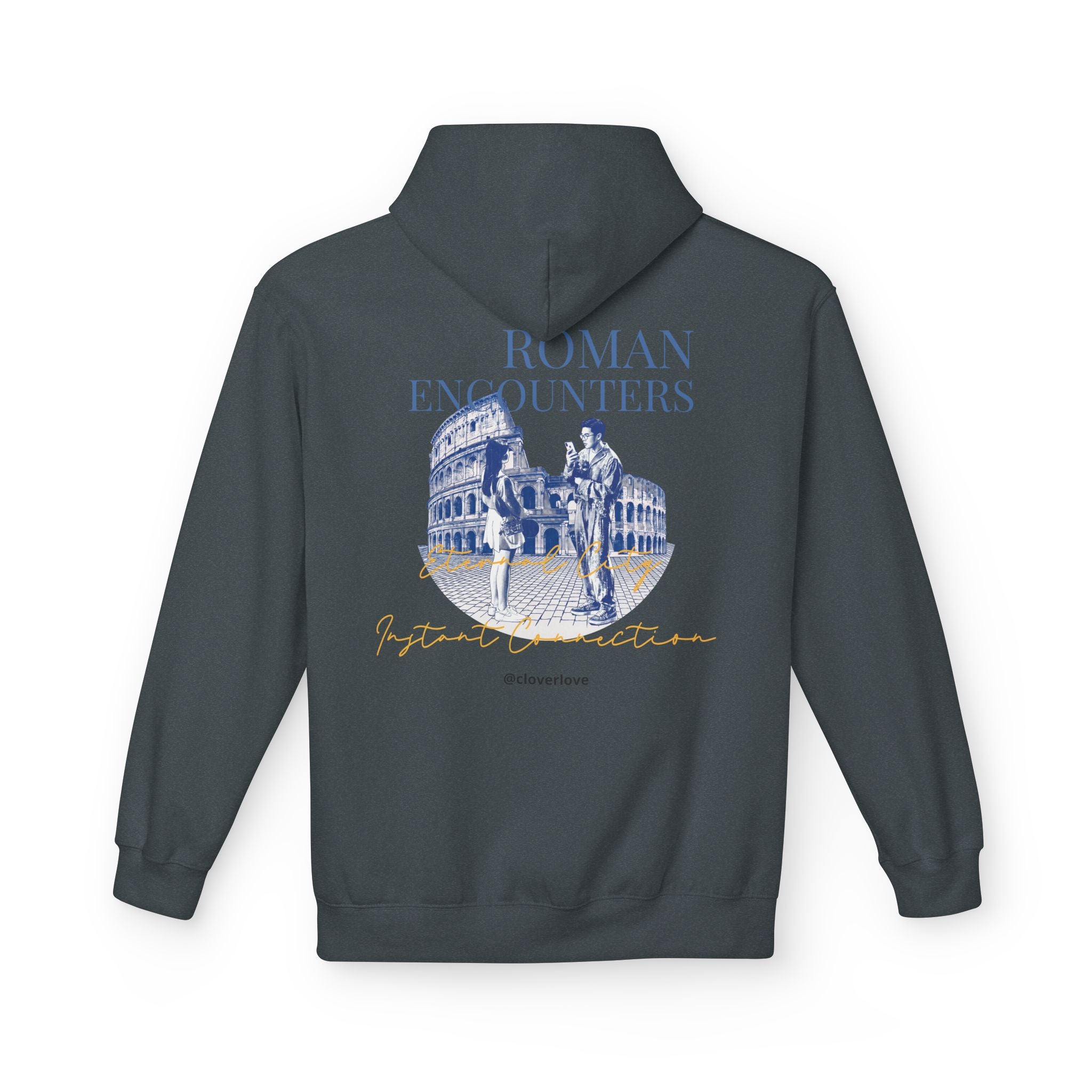 Kapuzenpullover „Römische Begegnungen“ | Kolosseum Reise-Wahrzeichen Sweatshirt