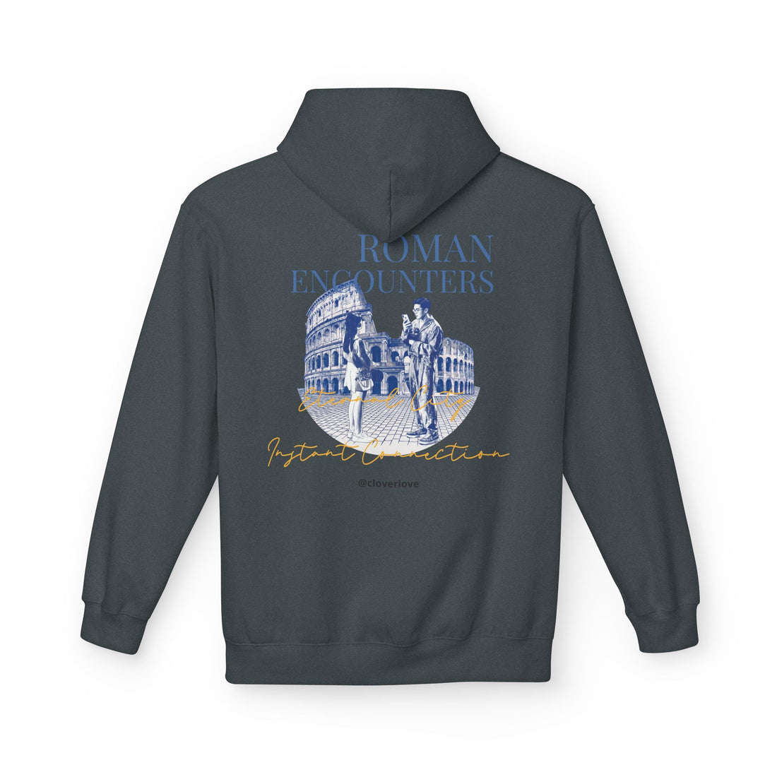 Kapuzenpullover „Römische Begegnungen“ | Kolosseum Reise-Wahrzeichen Sweatshirt