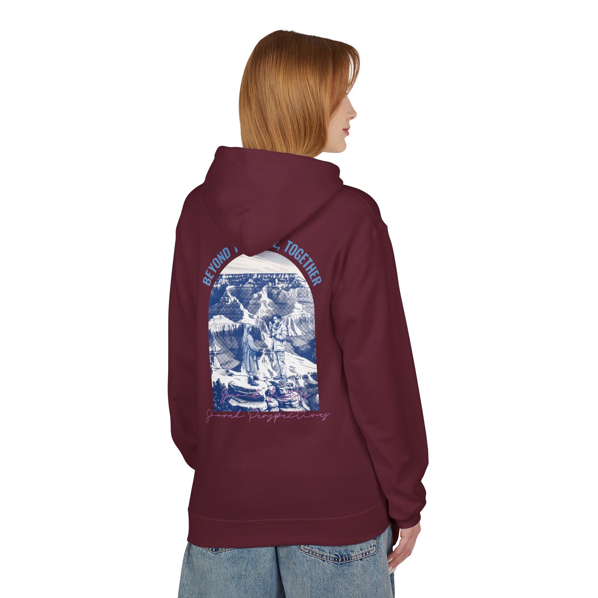 Beyond The Horizon Custom Travel Hoodie, Scenic Landmark Couple Gift