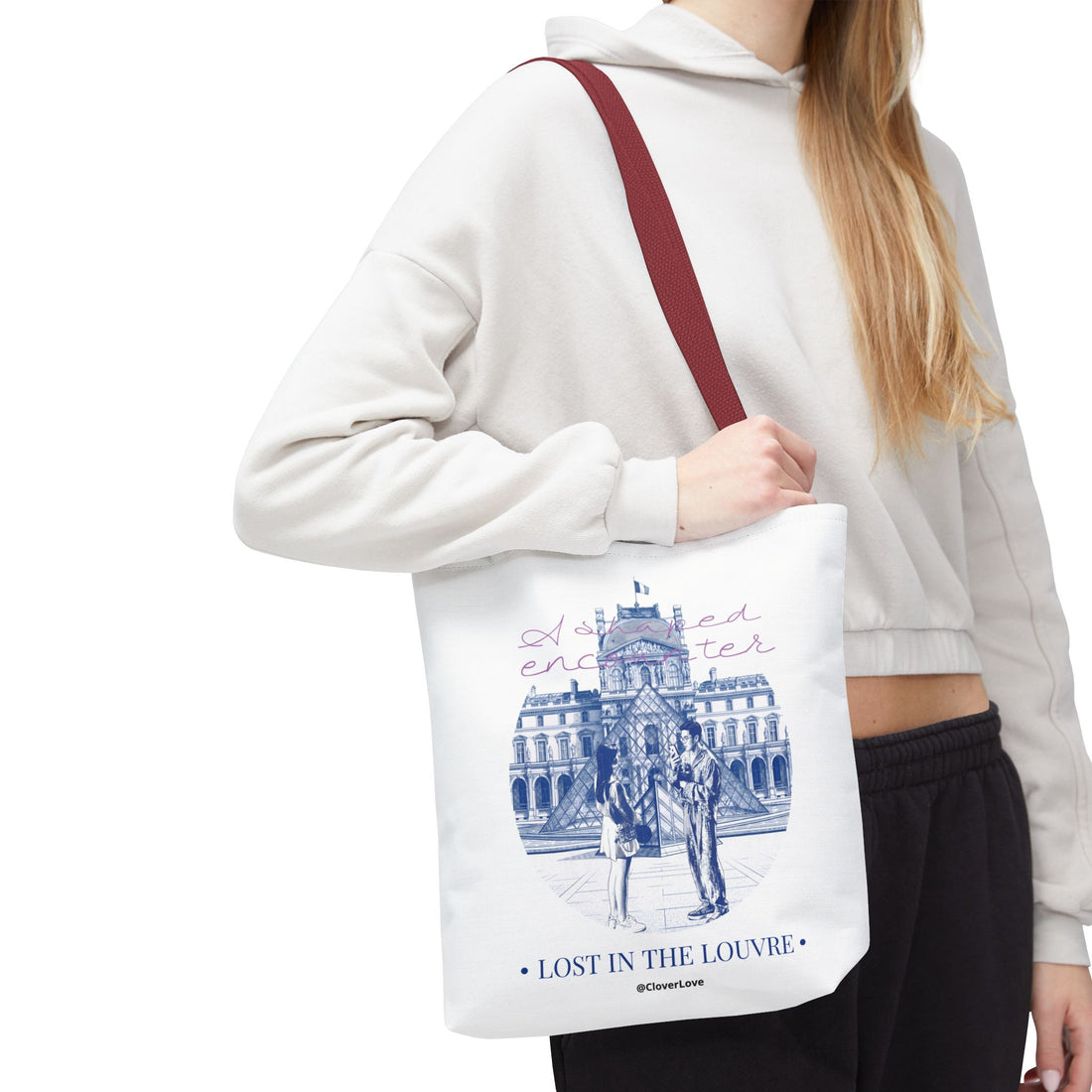 Louvre Paris Tote Bag | Vintage Museum Travel Canvas Bag