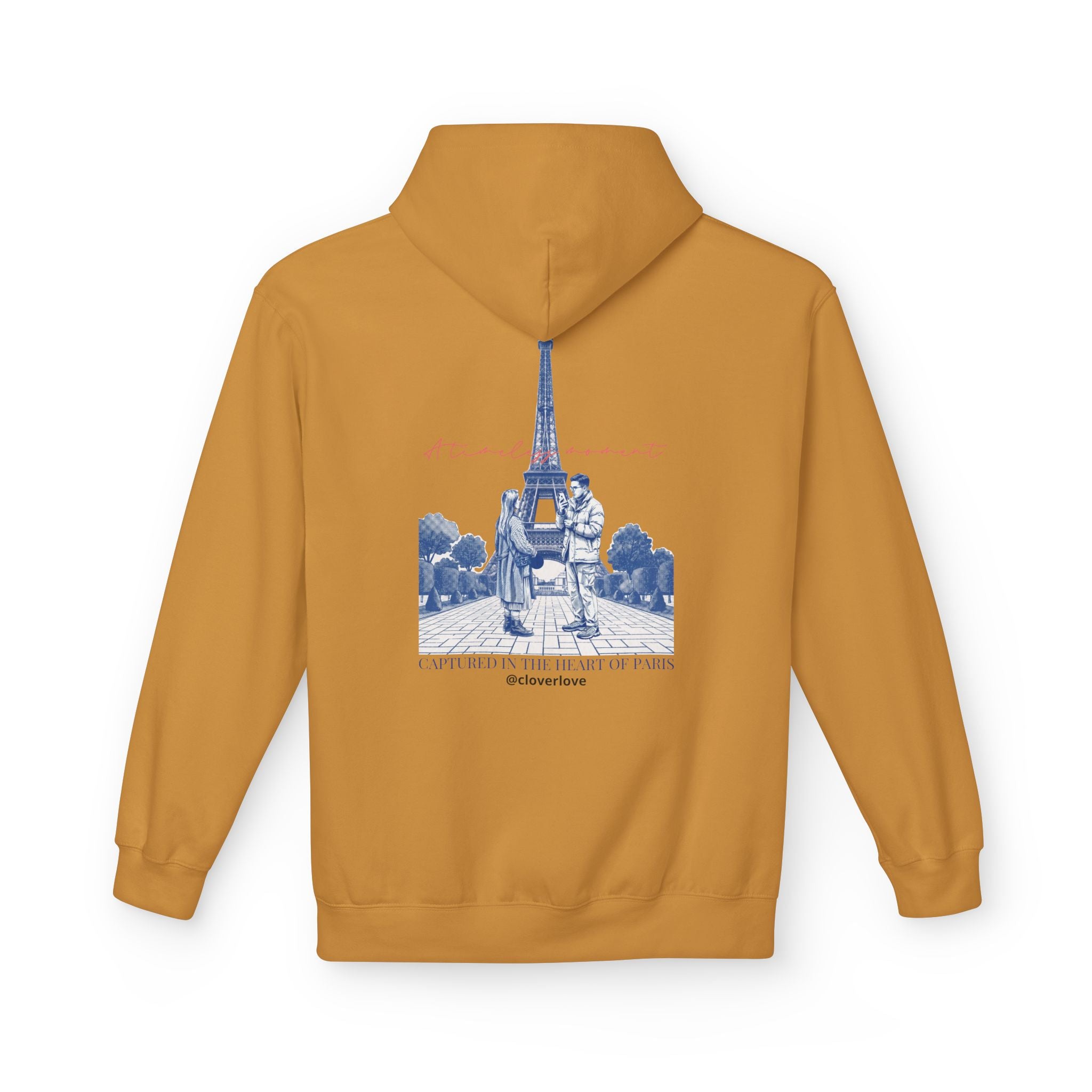 Paris Eiffelturm Hoodie | Romantisches Reise-Grafik-Sweatshirt
