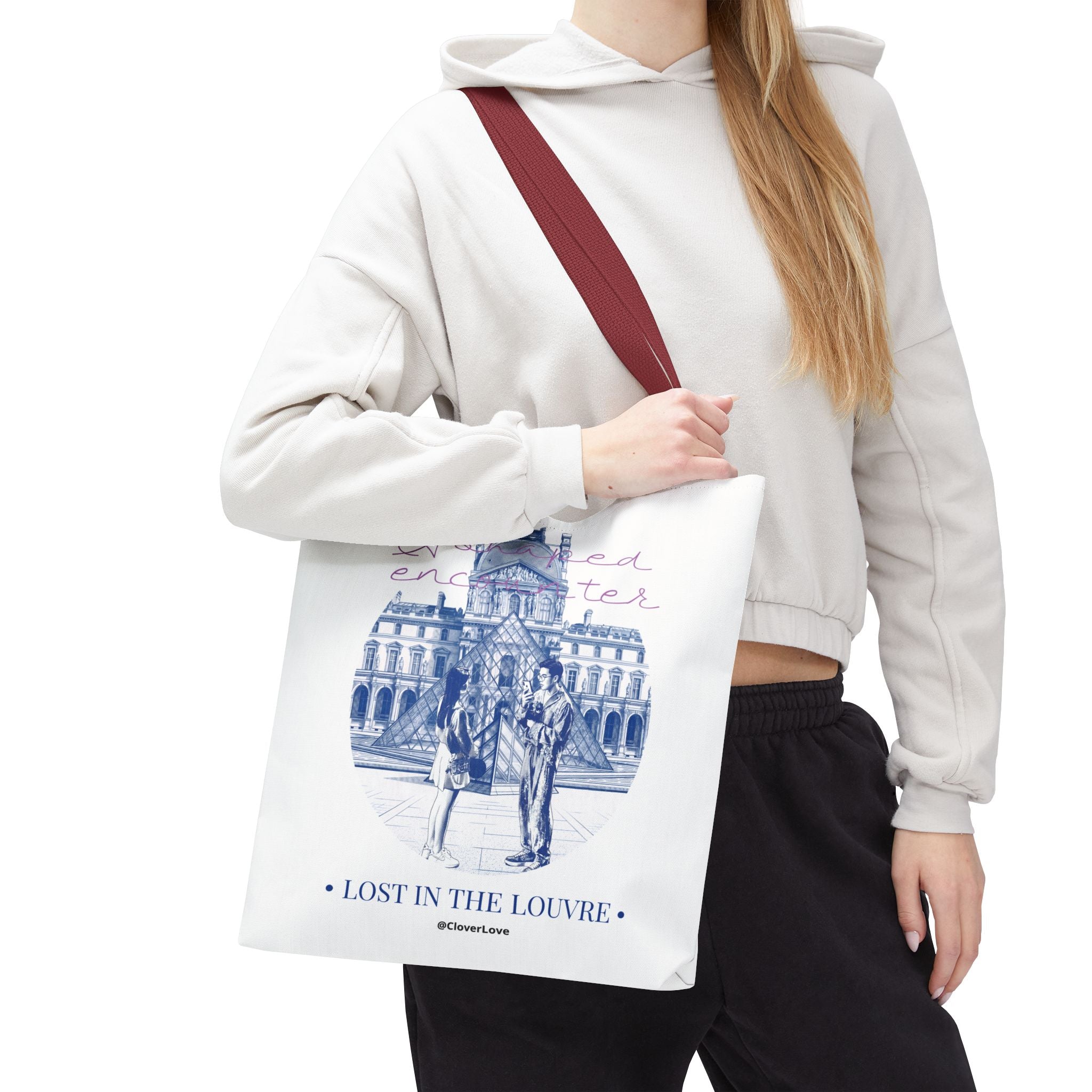 Louvre Paris Tote Bag | Vintage Museum Travel Canvas Bag