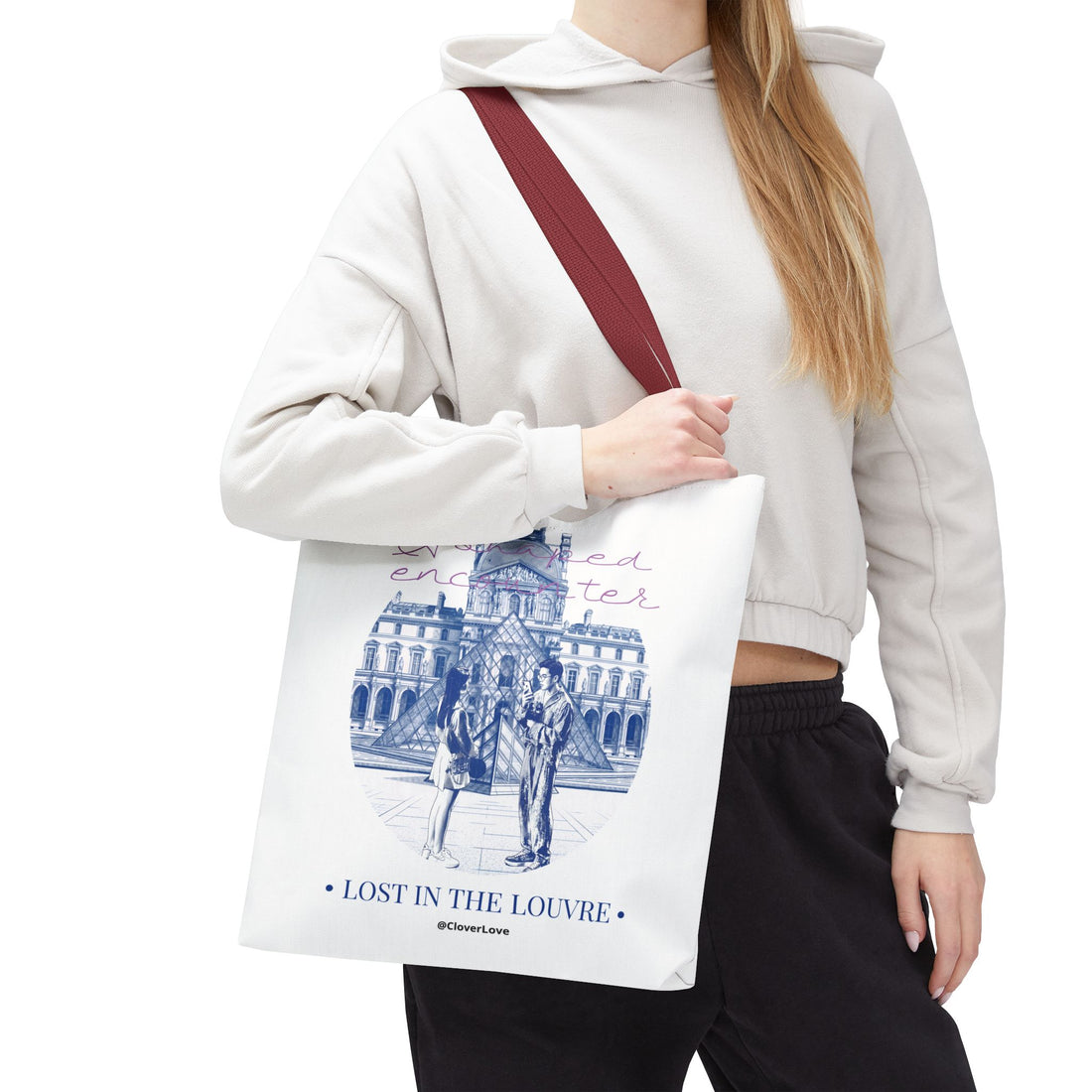 Louvre Paris Tote Bag | Vintage Museum Travel Canvas Bag