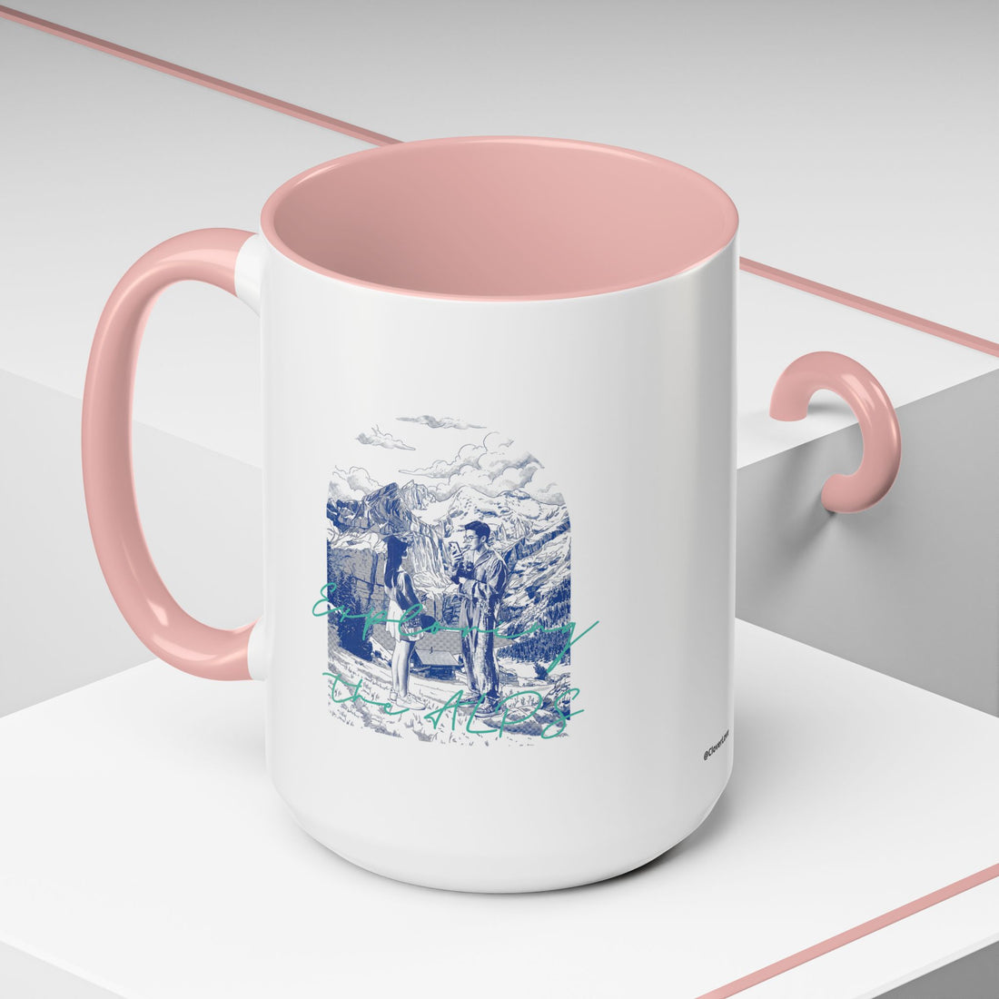 Reisebecher „Entdecke die Alpen“ – Bergabenteuer-Kaffeetasse