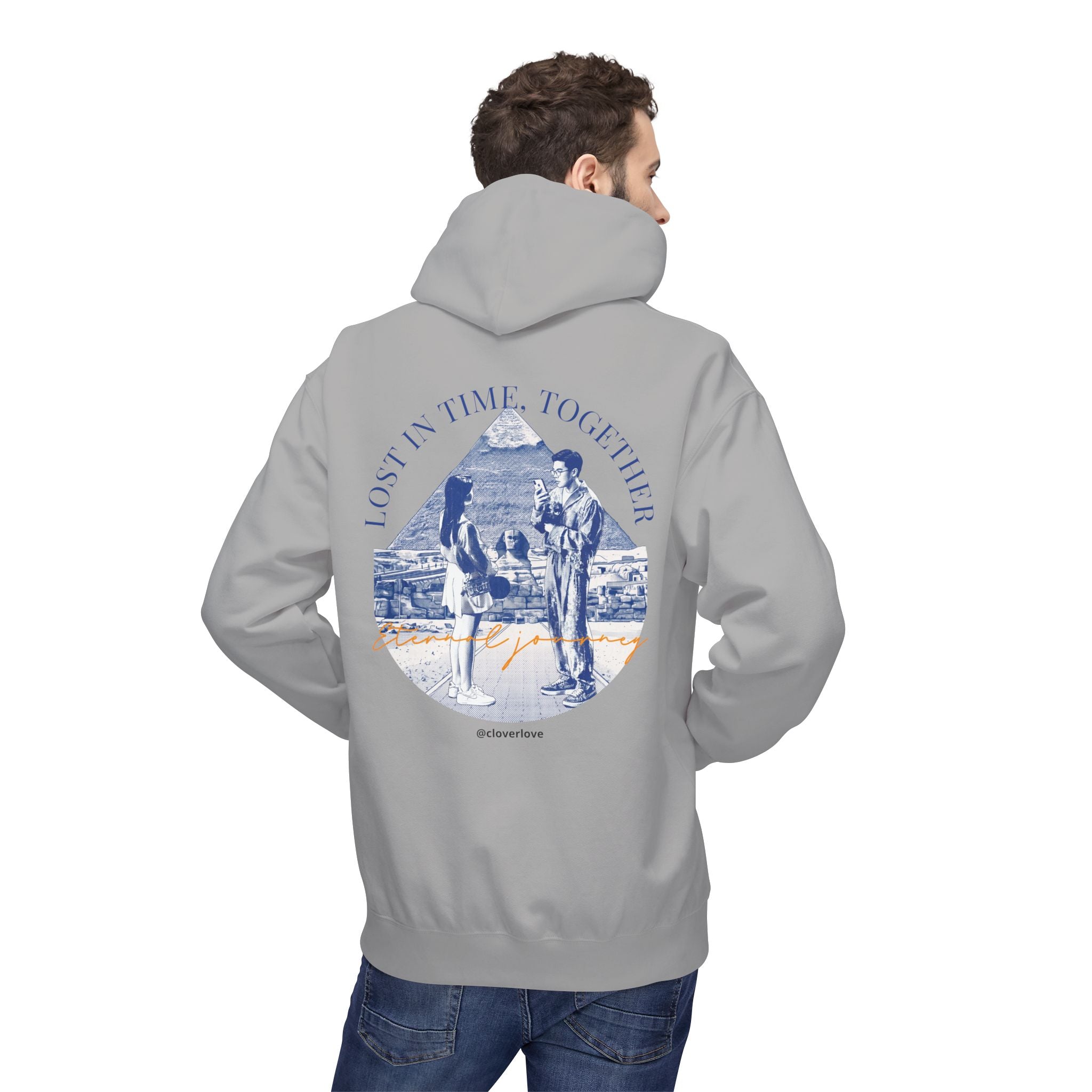 Vintage Reise Hoodie | Pärchen Wahrzeichen Grafik Sweatshirt