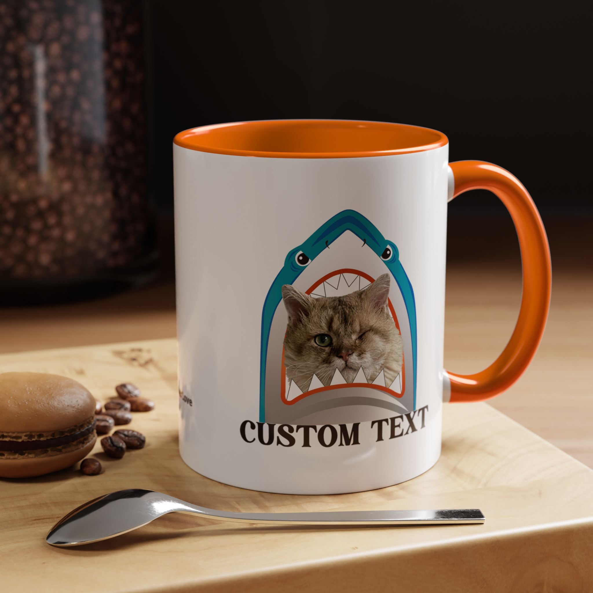 Summer Diving Dog Mug | Personalized Dog Photo Coffee Cup With Custom Text
