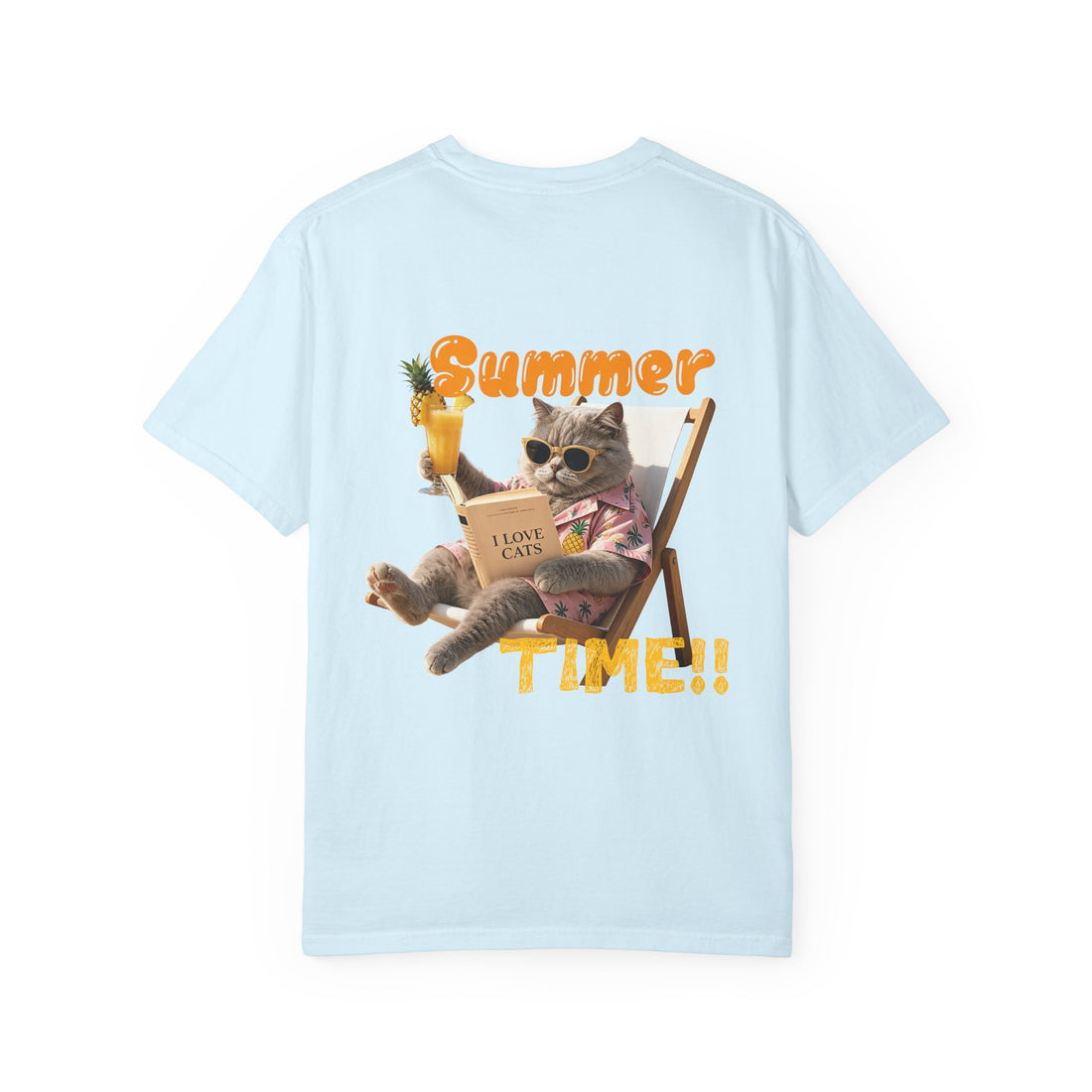 Custom Cat Summer T-Shirt - Funny Vacation Cat Tee, Pet Lover Gift