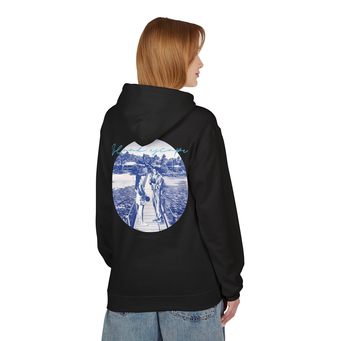 Kapuzenpulli für den Tropenurlaub | Romantisches Strandreise-Grafik-Sweatshirt