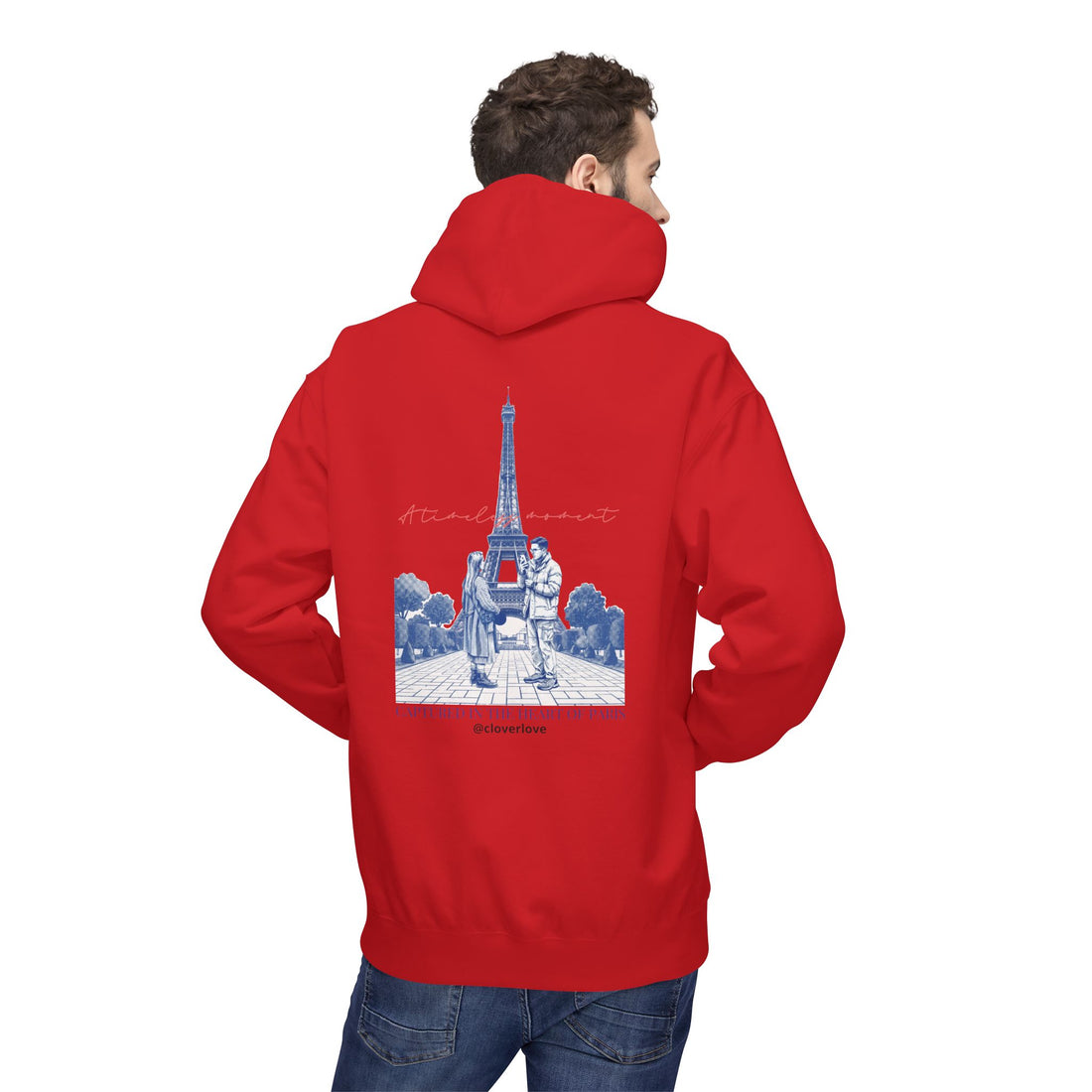 Paris Eiffelturm Hoodie | Romantisches Reise-Grafik-Sweatshirt