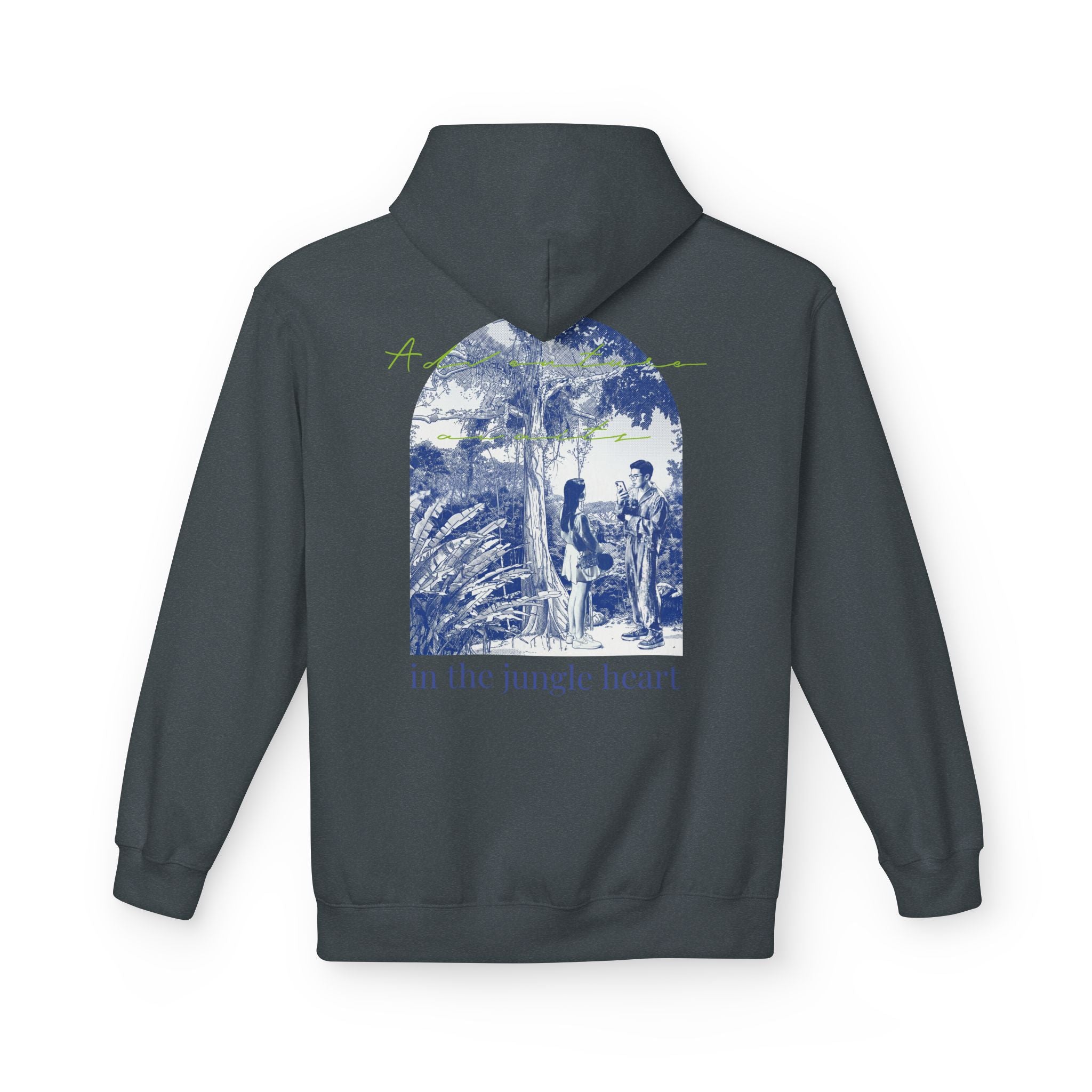 Jungle Adventure Hoodie – Vintage Tropical Travel Graphic Pullover Sweatshirt