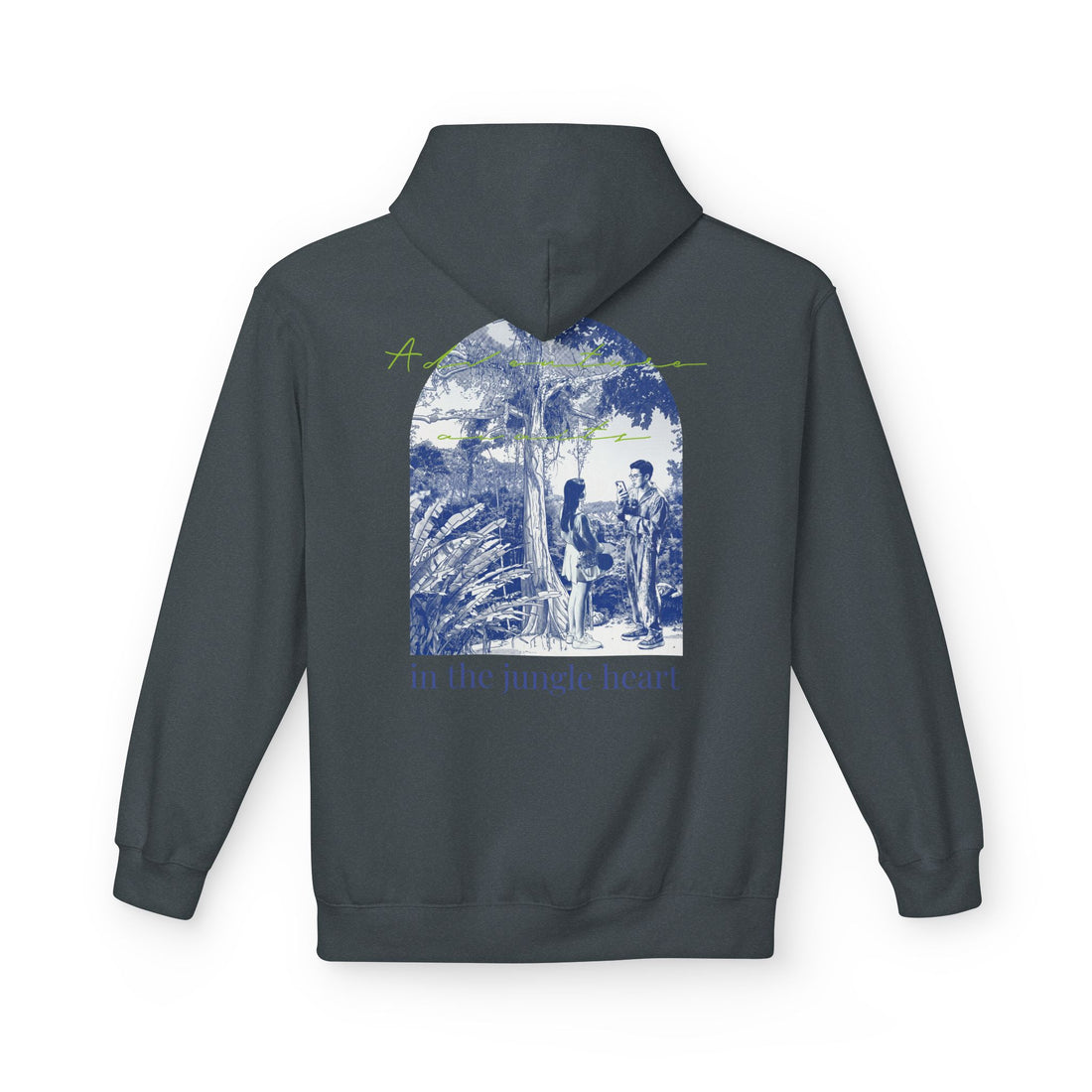 Jungle Adventure Hoodie – Vintage Tropical Travel Graphic Pullover Sweatshirt