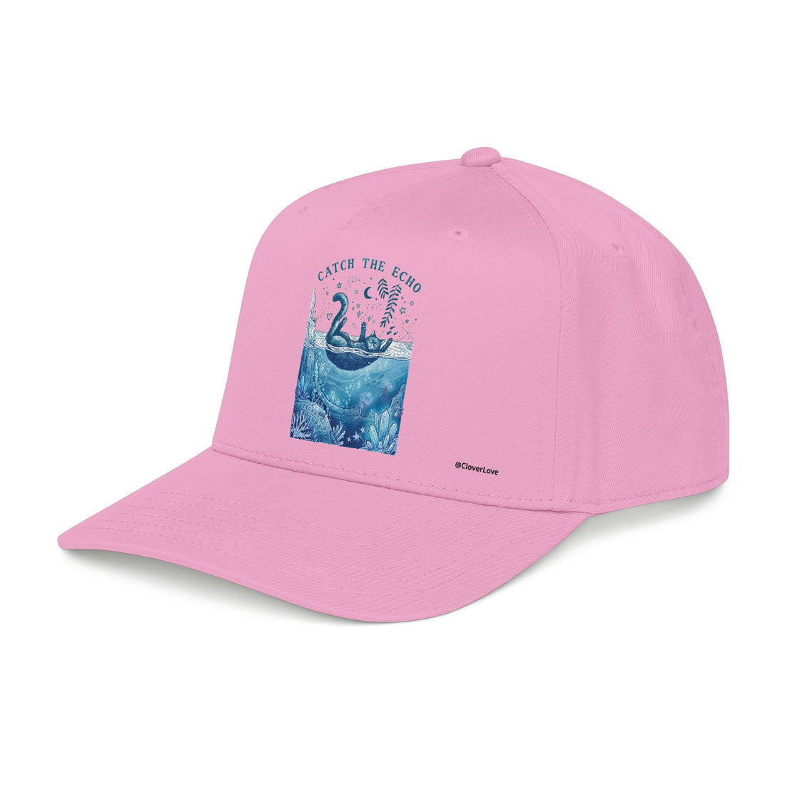 Ocean Cat Hat - Underwater Adventure Baseball Cap, Cute Cat Lover Gift, Marine Life Hat