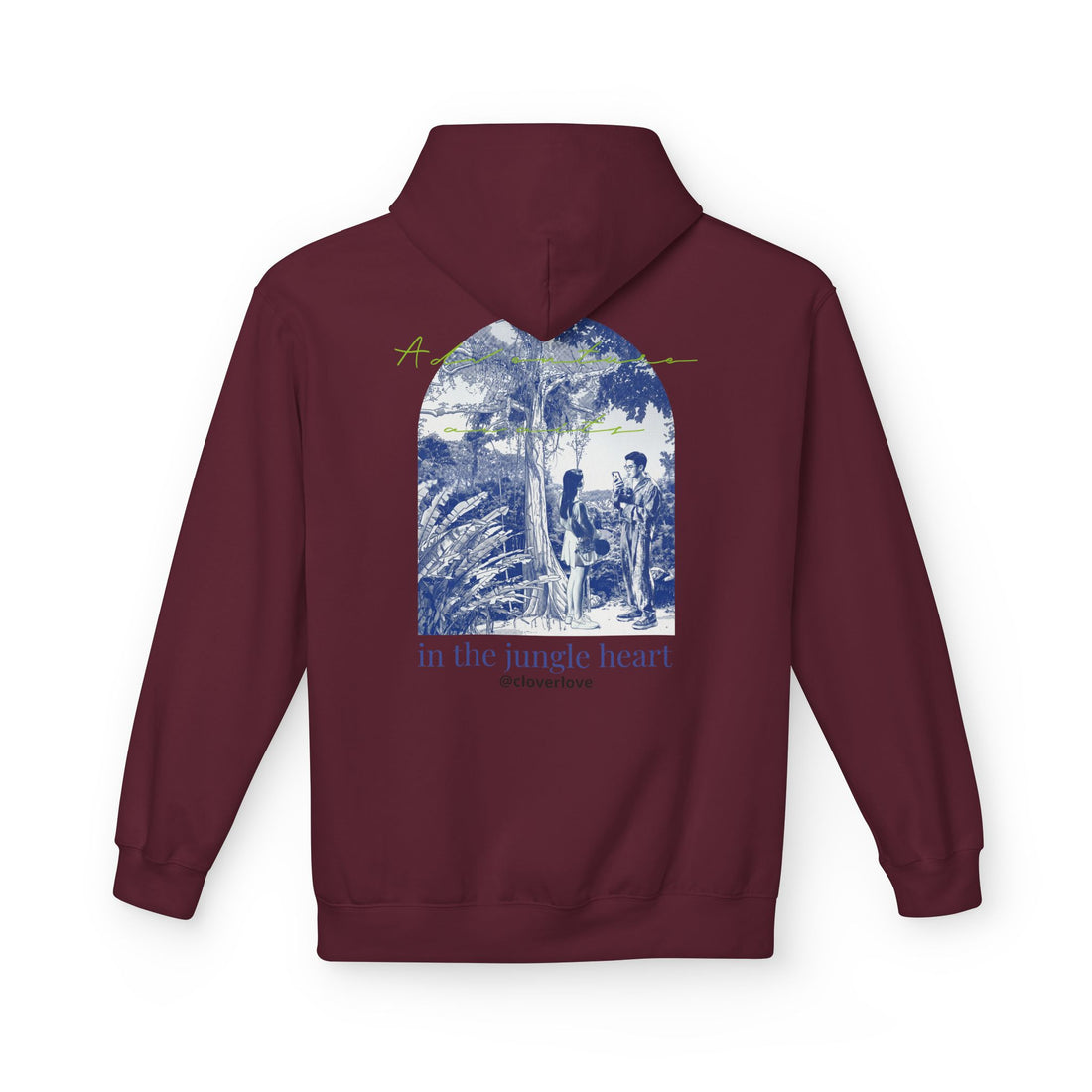 Dschungel-Abenteuer Hoodie – Vintage Tropical Travel Grafik Pullover Sweatshirt