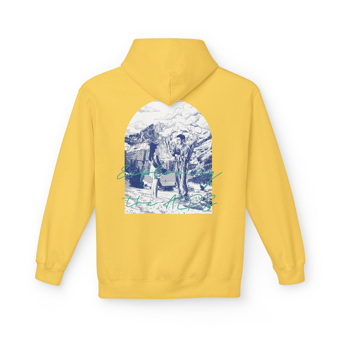 Mountain Travel Hoodie | Adventure Landscape Graphic Pullover