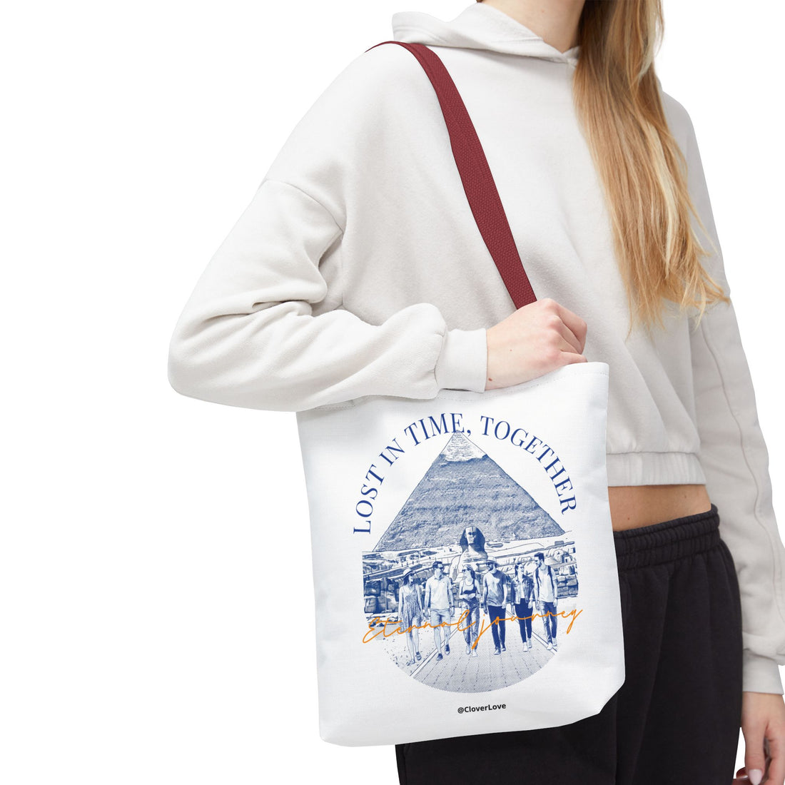 Egypt Pyramid Tote Bag | Vintage Travel Explorer Canvas Bag