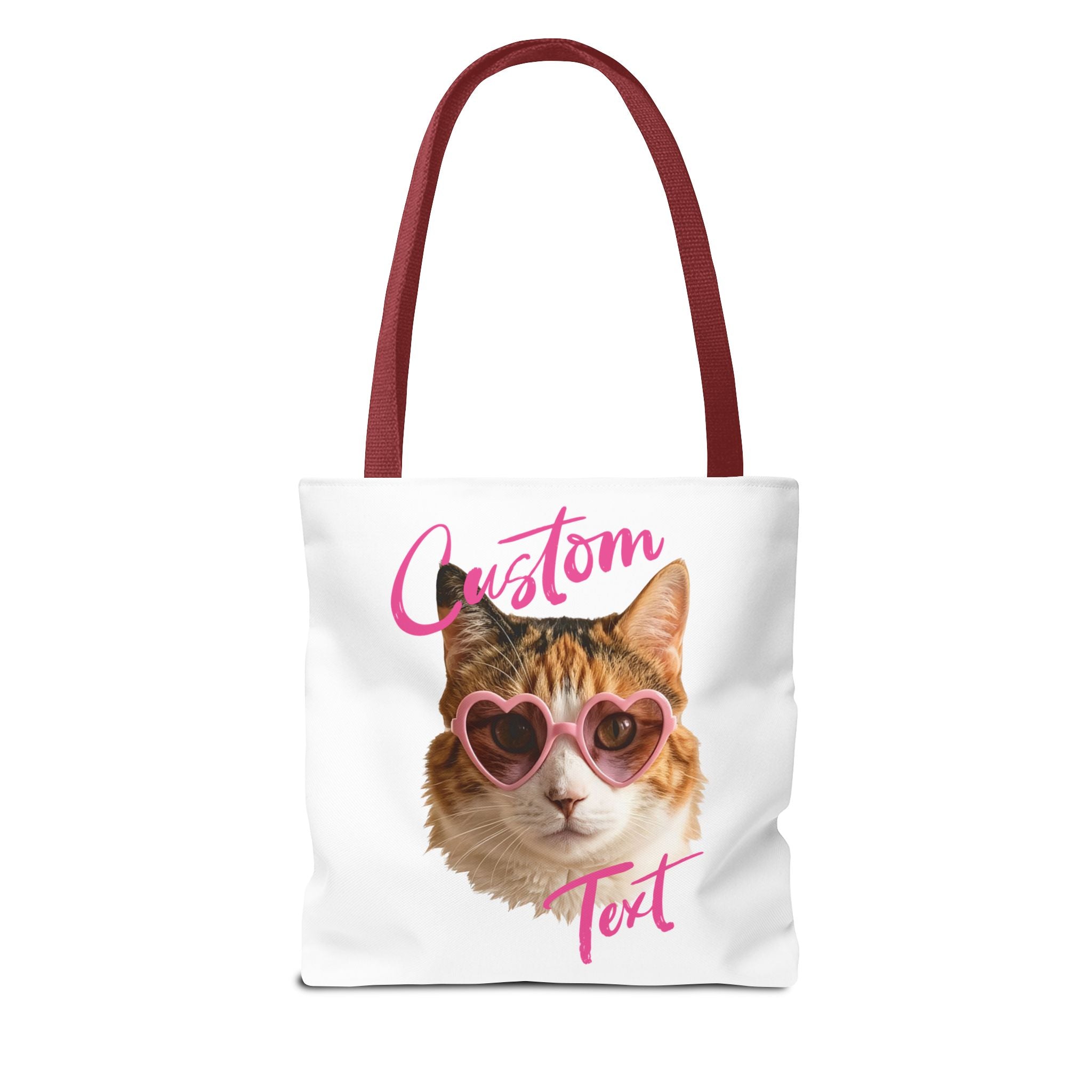 Cute Cat Tote Bag | Custom Cat Photo Personalized Canvas Bag
