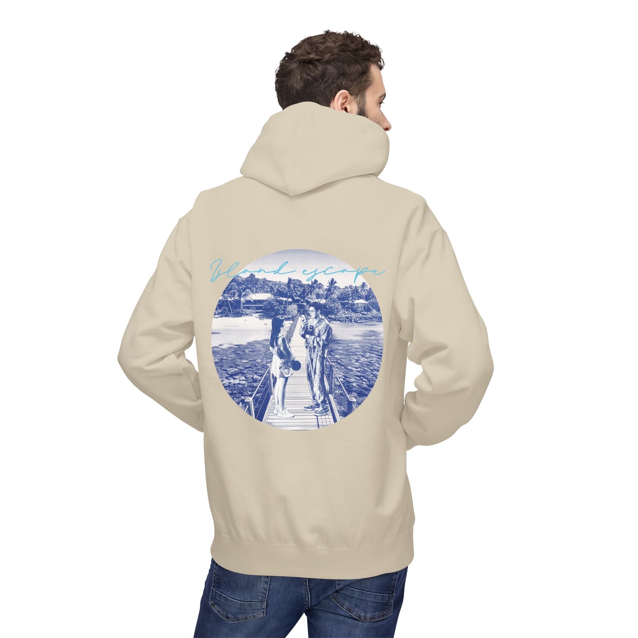 Tropical Vacation Hoodie | Romantic Beach Travel Graphic Sweatshirt
