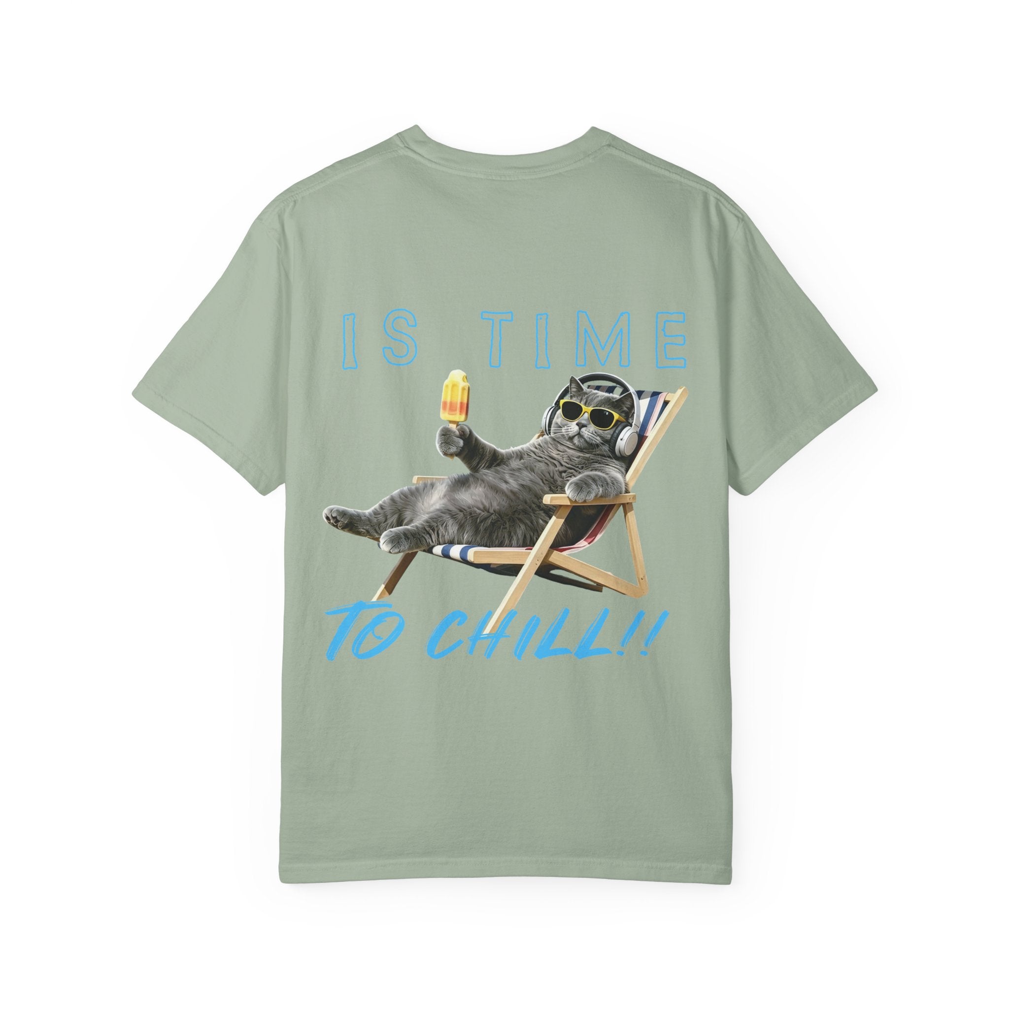 Custom Cat Summer T-Shirt - Funny Chill Cat Tee, Cat Lover Gift