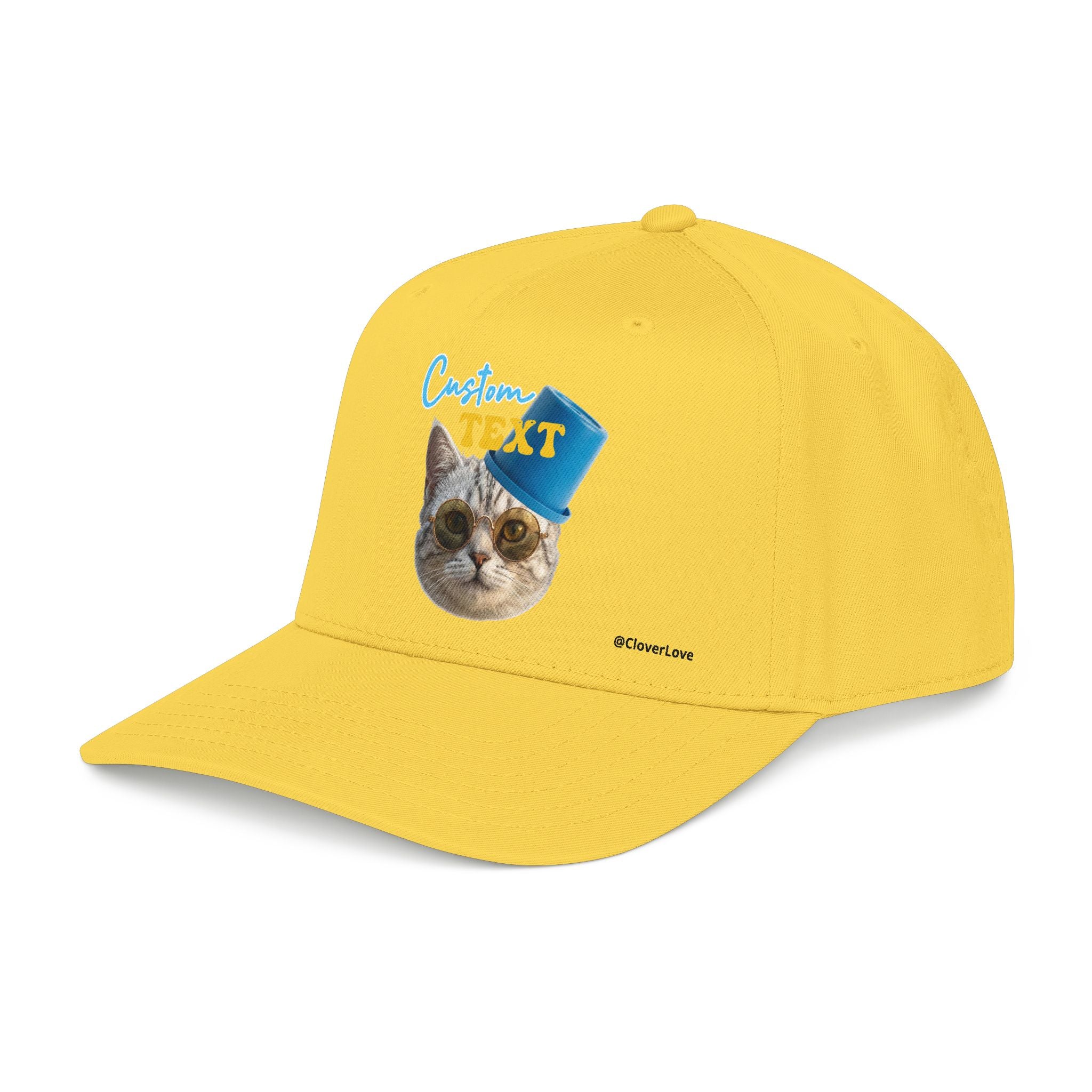 Funny Cat Photo Hat | Custom Pet Lover Baseball Cap