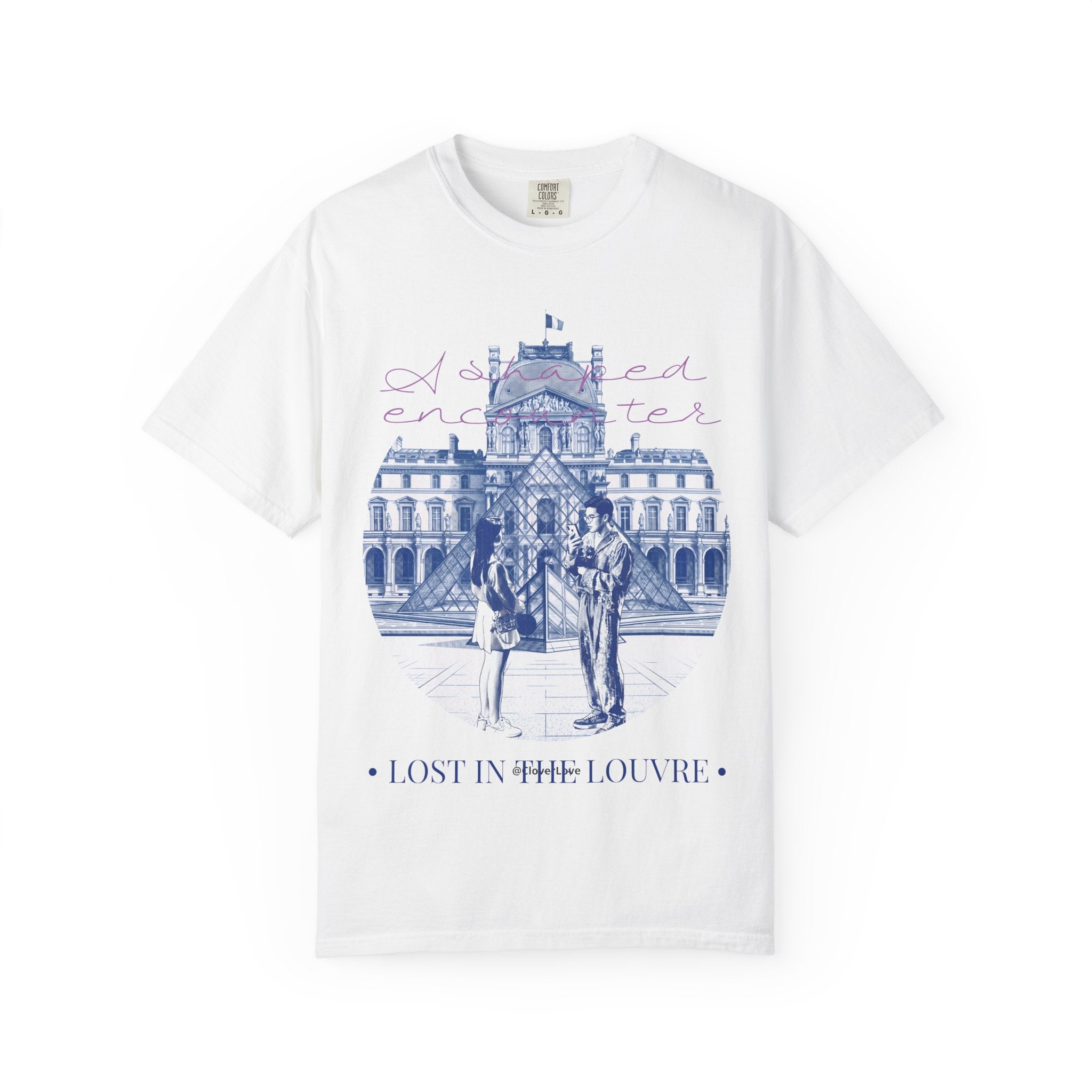Custom Paris Louvre Travel T-Shirt - Vintage France Vacation Gift