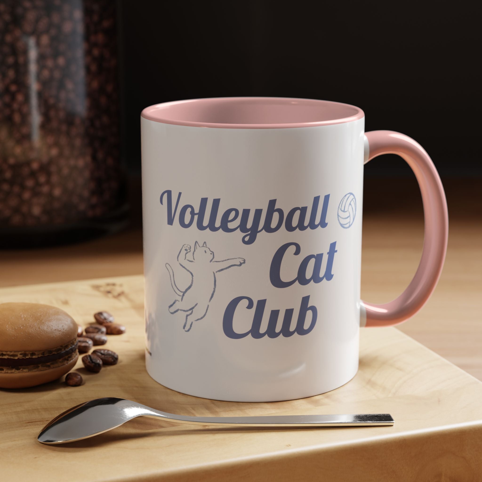 Volleyball Club Mug | Cat Design