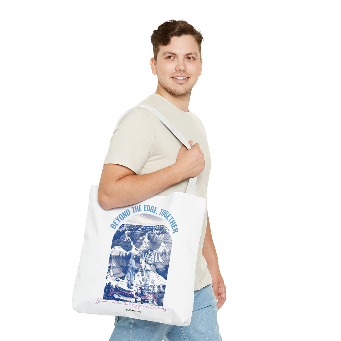 Beyond The Edge Travel Tote Bag | Grand Canyon Adventure Canvas Tote Bag for Travel Lovers