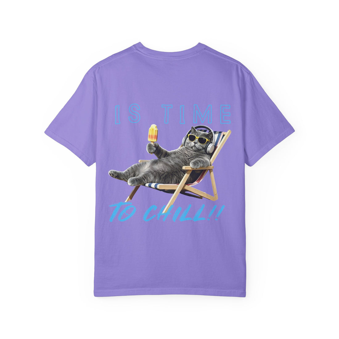 Custom Cat Summer T-Shirt - Funny Chill Cat Tee, Cat Lover Gift