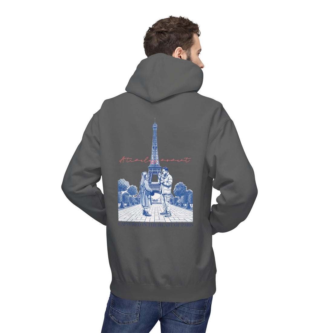 Paris Eiffel Tower Hoodie | Romantic Travel Graphic Sweatshirt
