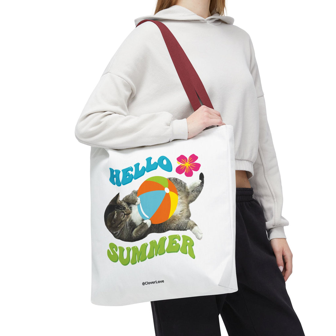 Custom Cat Tote Bag | Personalized Pet Photo Canvas Bag