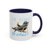 Chill Cat Summer Mug | Personalized Cat Photo Coffee Cup With Custom Text