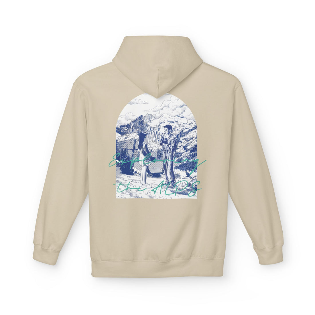 Mountain Travel Hoodie | Adventure Landscape Graphic Pullover