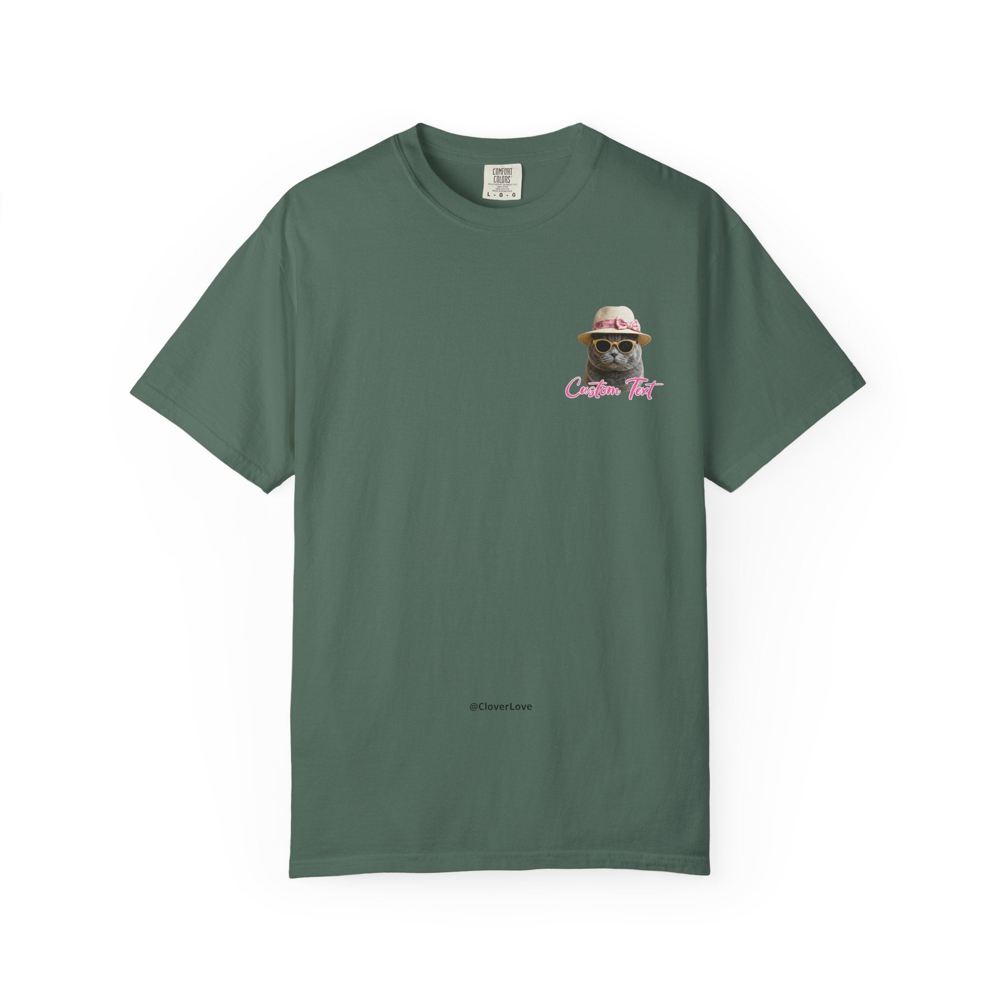 Custom Cat Vacation T-Shirt - Beach Sunbath Cat Lover Gift