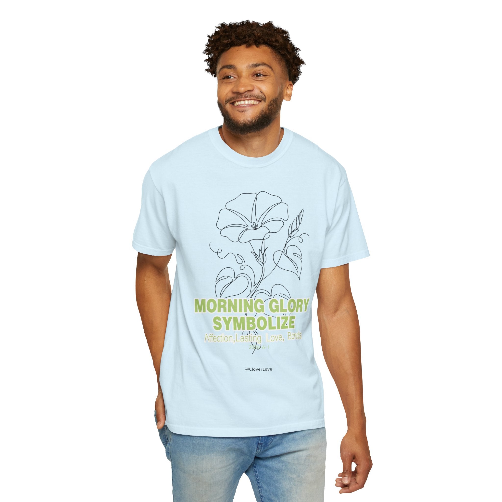 Morning Glory Flower T-Shirt - Botanical Graphic Shirt for Flower Lovers