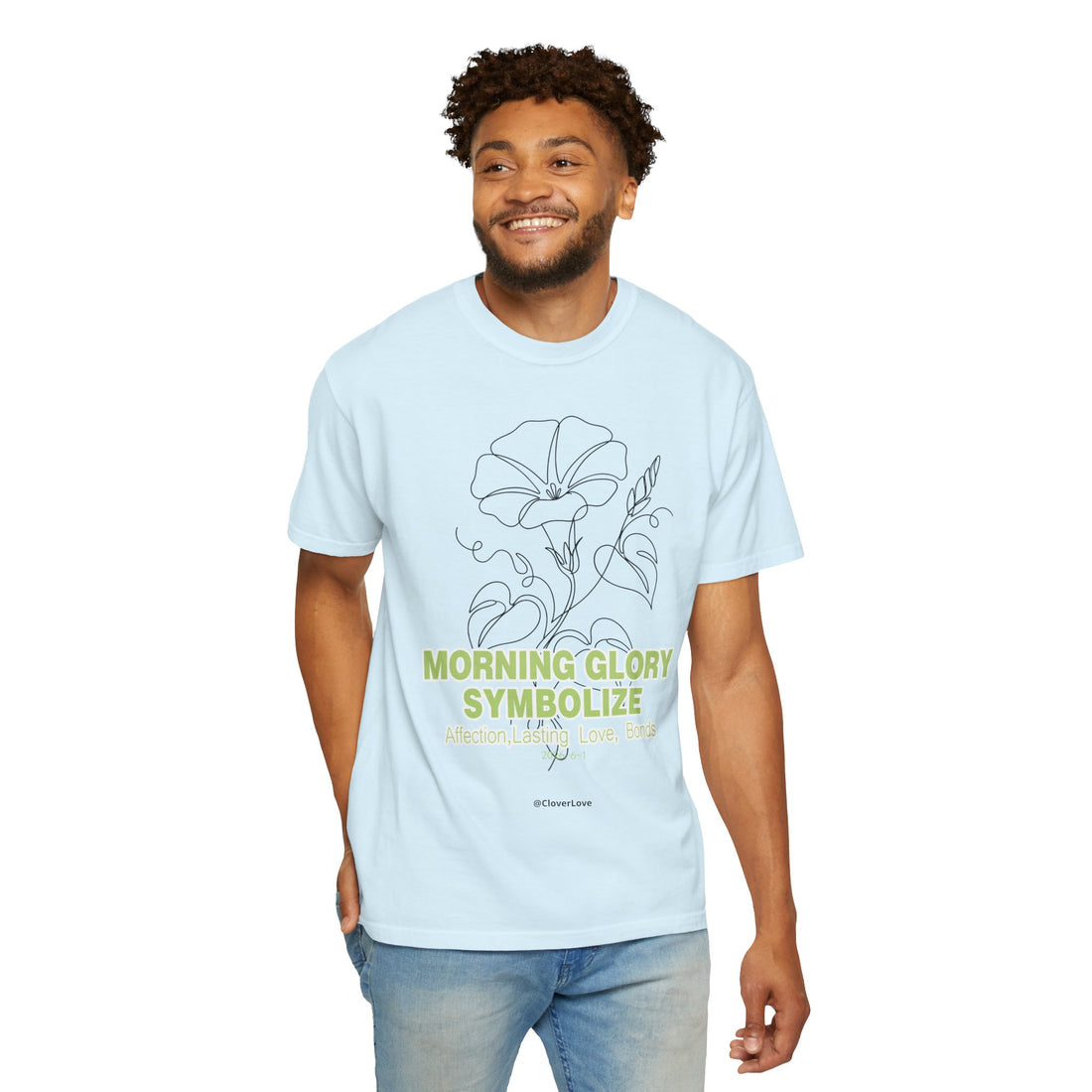 Morning Glory Flower T-Shirt - Botanical Graphic Shirt for Flower Lovers